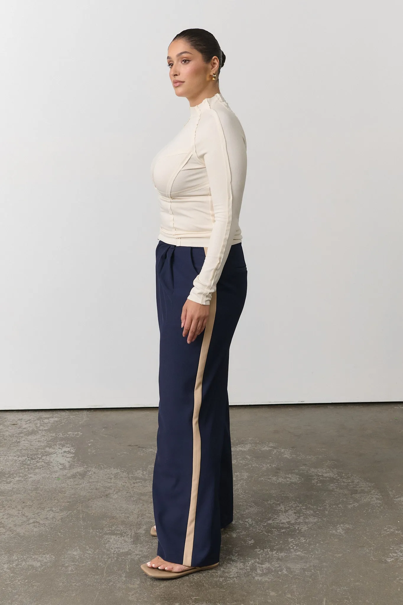 Addison Trouser - Midnight / Camel sold by RAEF product image thumbnail 5