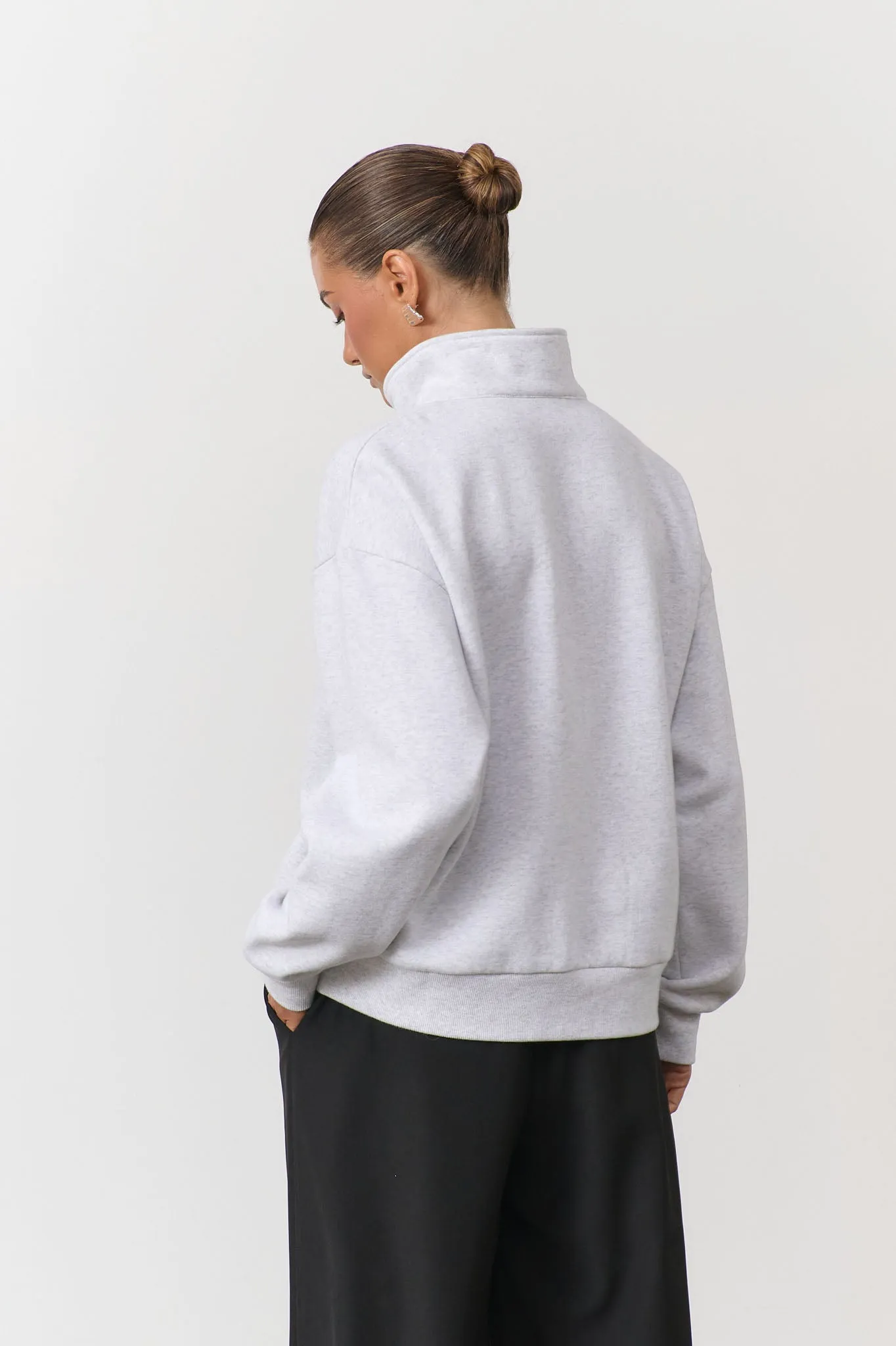 RAEF Brushed Fleece Jumper - Grey Marle sold by RAEF product image thumbnail 3