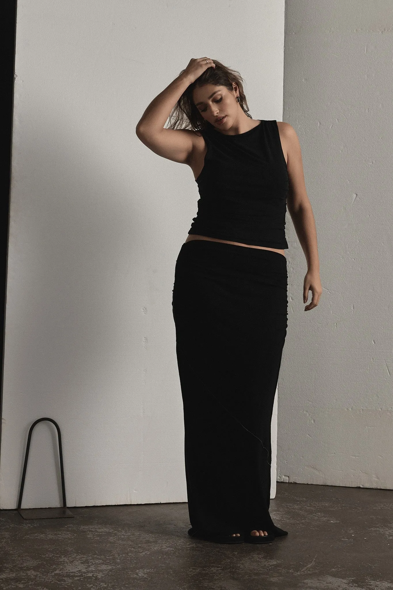 Moss Micro Mesh Top - Black sold by RAEF product image thumbnail 2
