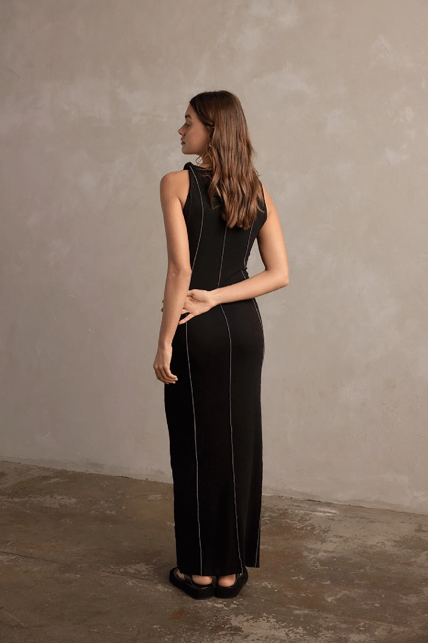 Charlotte Jersey Maxi Dress - Black sold by RAEF product image thumbnail 3