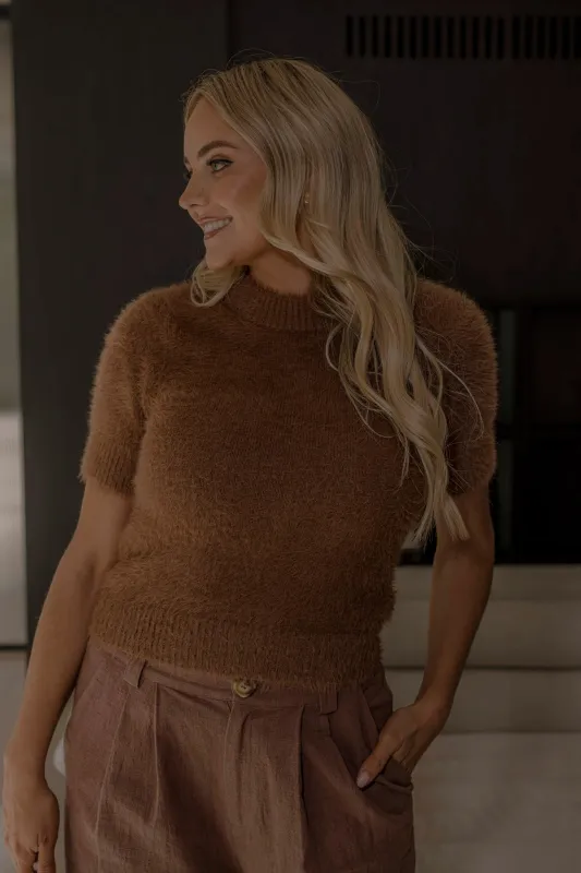 Amie Shaggy Knit - Coco sold by RAEF