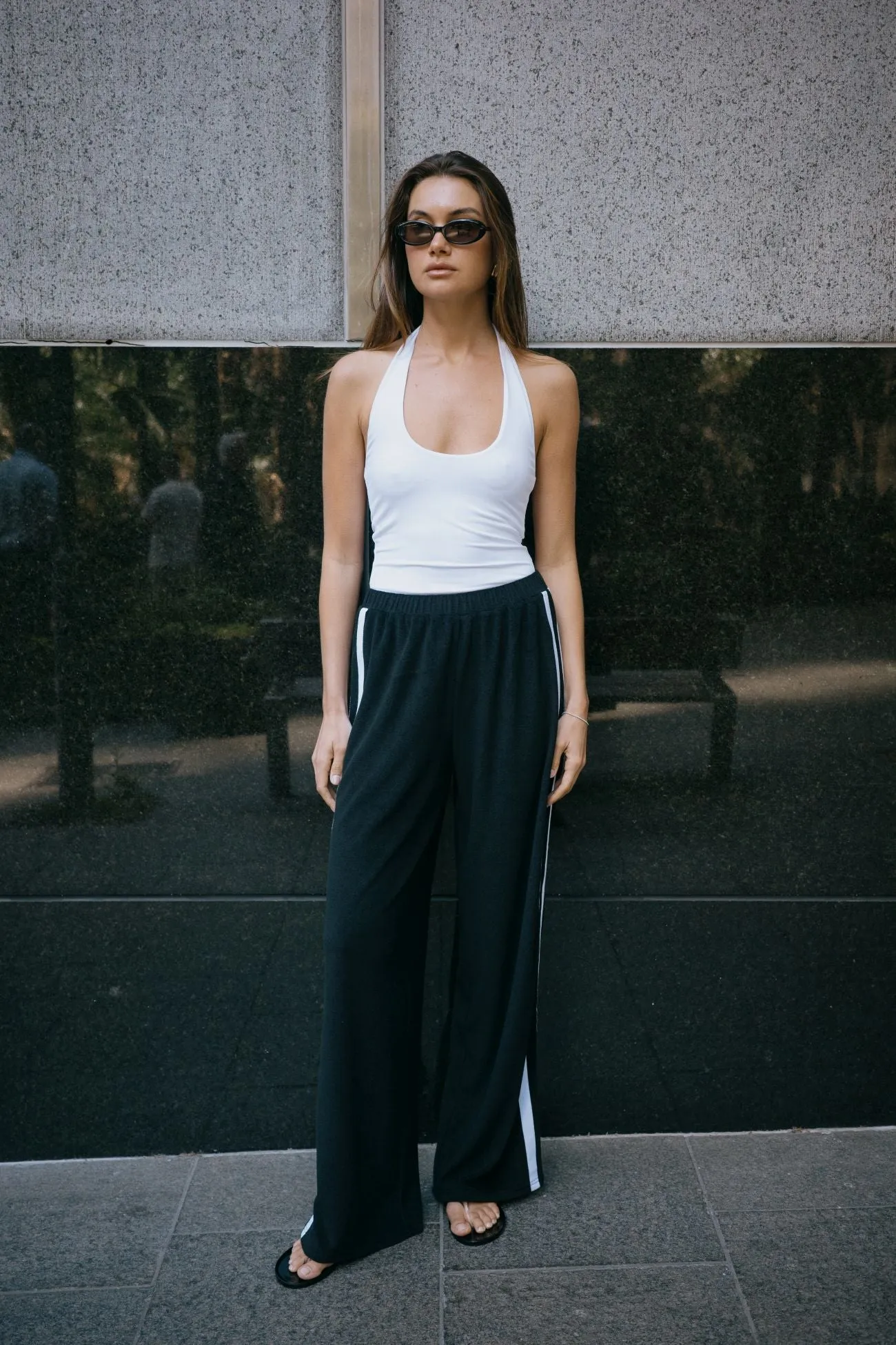 Brianna Towelling Pant - Black sold by RAEF product image thumbnail 2