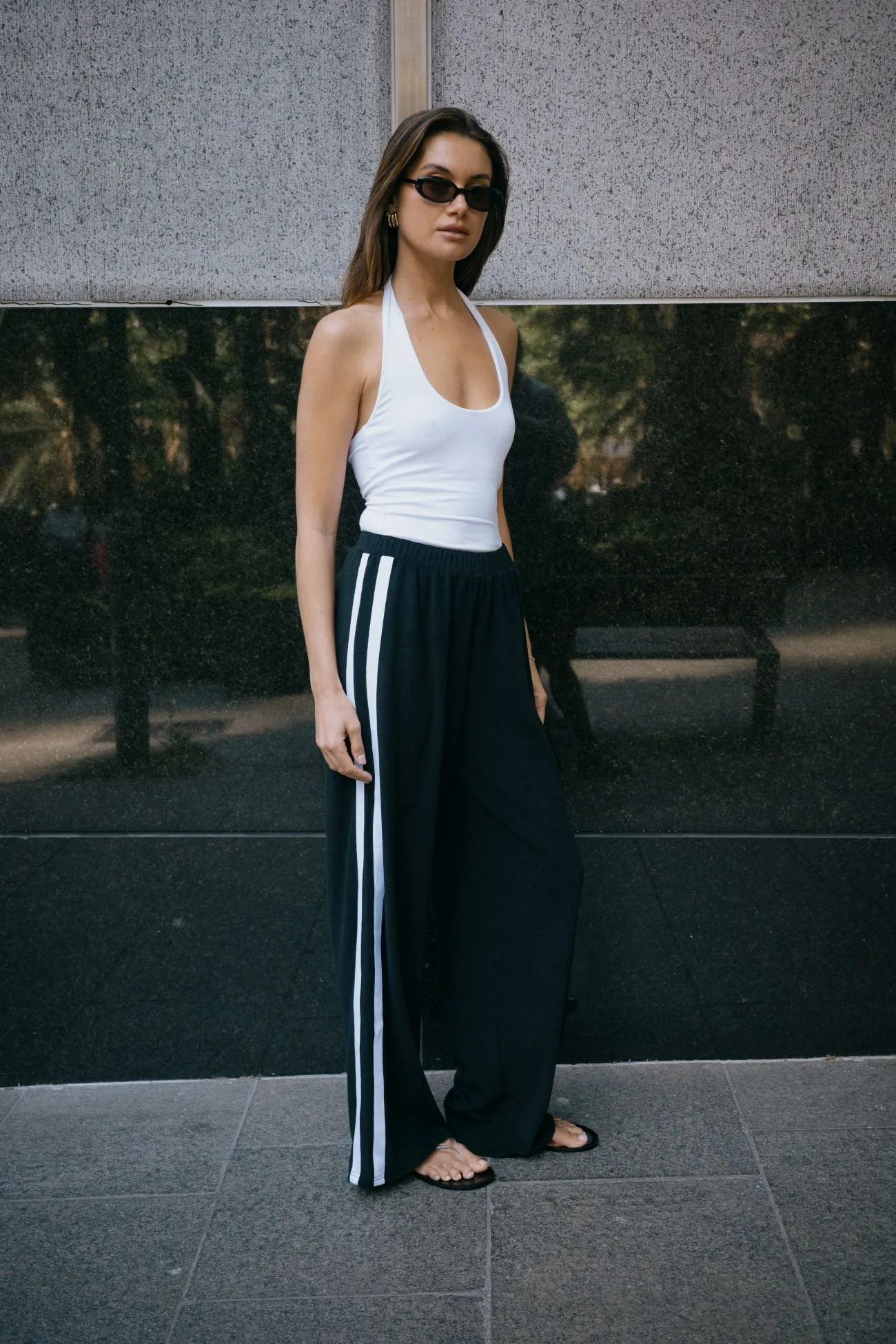 Brianna Towelling Pant - Black sold by RAEF product image thumbnail 3