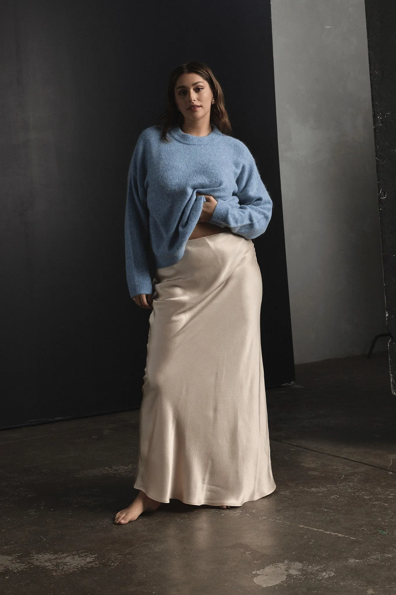 Amelia Knit Pullover - Blue sold by RAEF