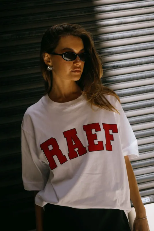 RAEF Boyfriend Tee - White sold by RAEF