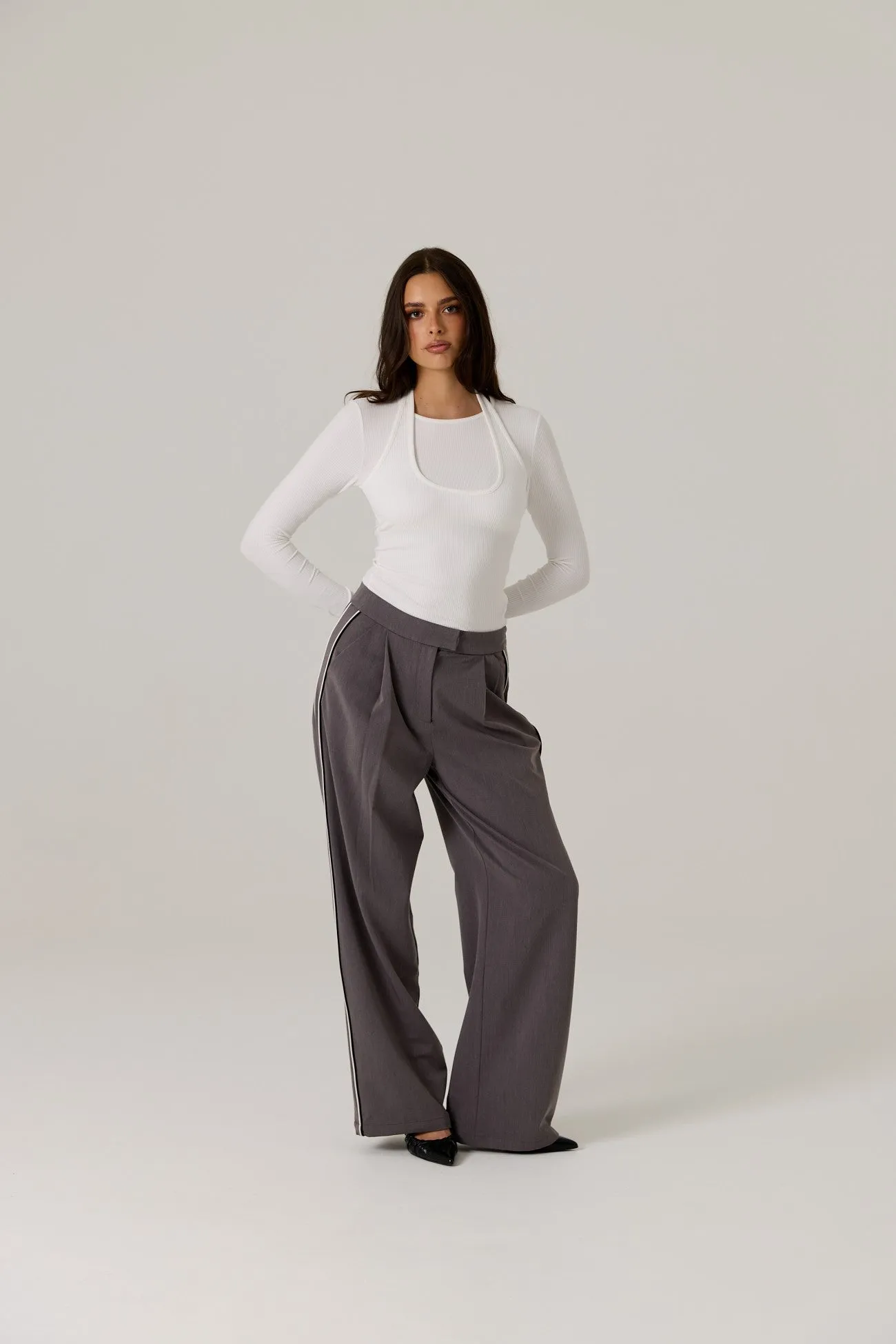 Maia Tailored Pant - Iron sold by RAEF product image thumbnail 3