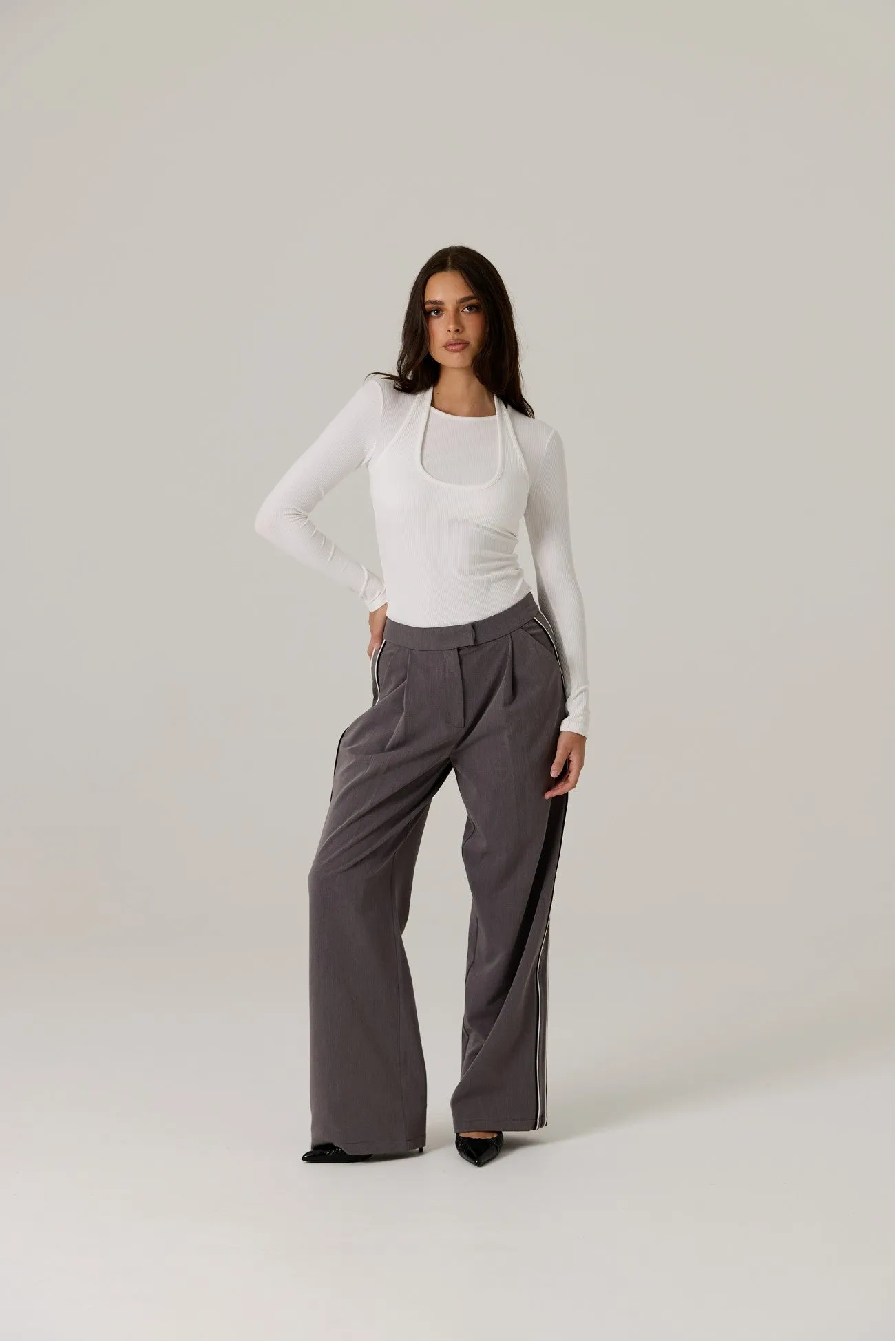 Maia Tailored Pant - Iron sold by RAEF product image thumbnail 4