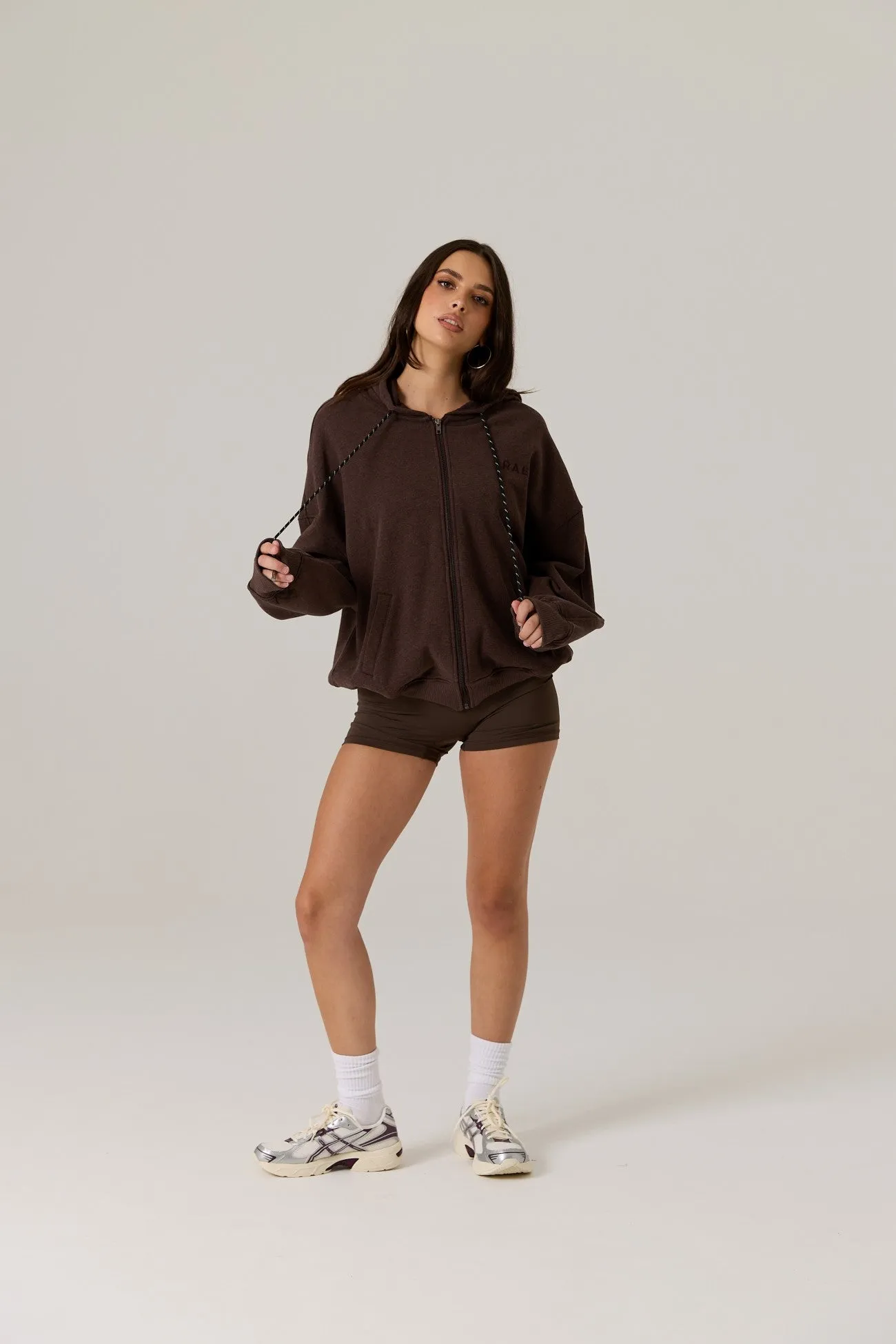 Remy Zip Fleece Hoodie - Vintage Dark Truffle sold by RAEF product image thumbnail 5