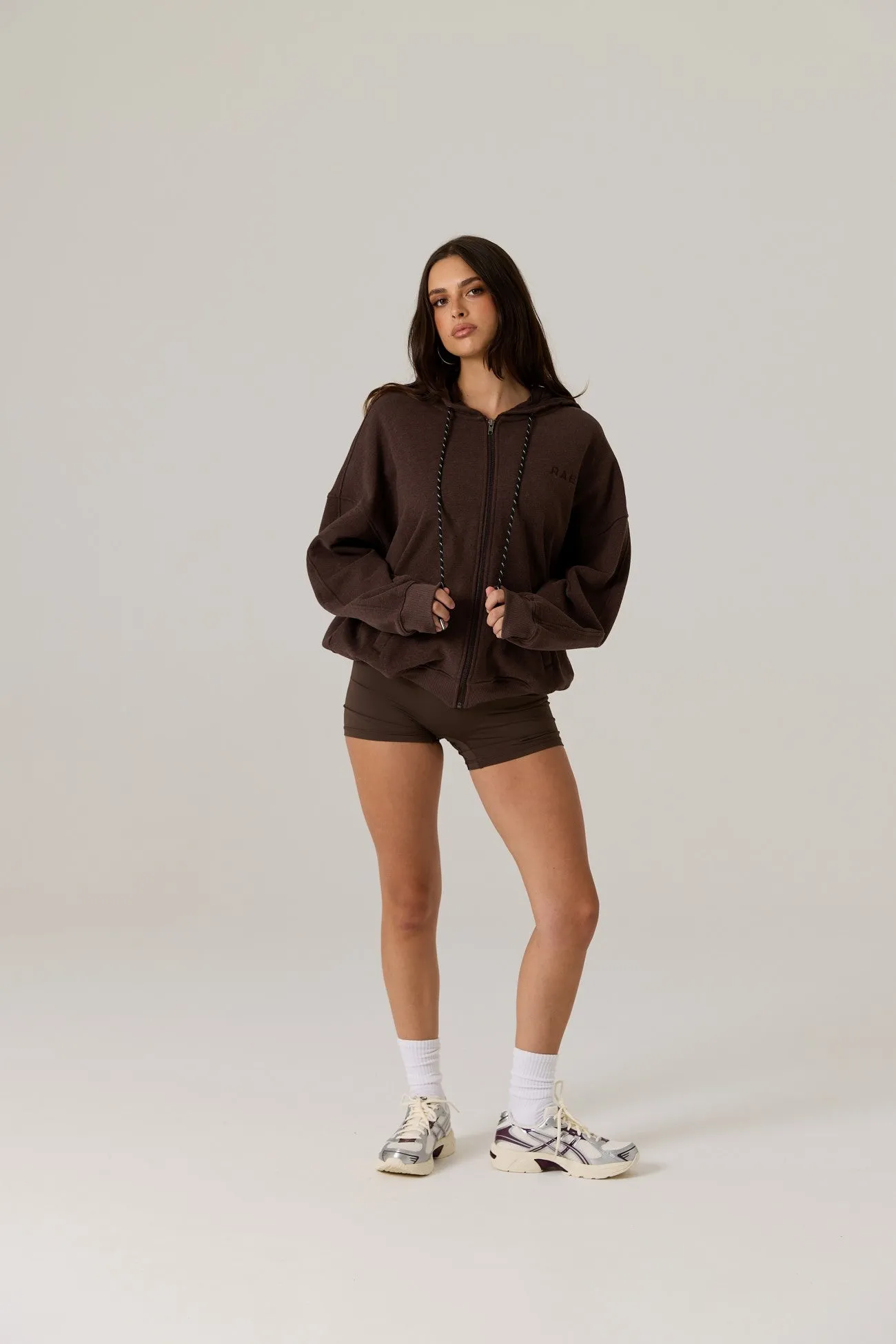 Remy Zip Fleece Hoodie - Vintage Dark Truffle sold by RAEF product image thumbnail 4