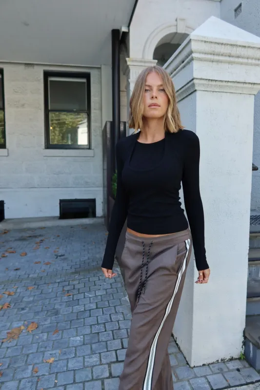Josie Wide Leg Trouser - Yarn Dyed Check made by RAEF