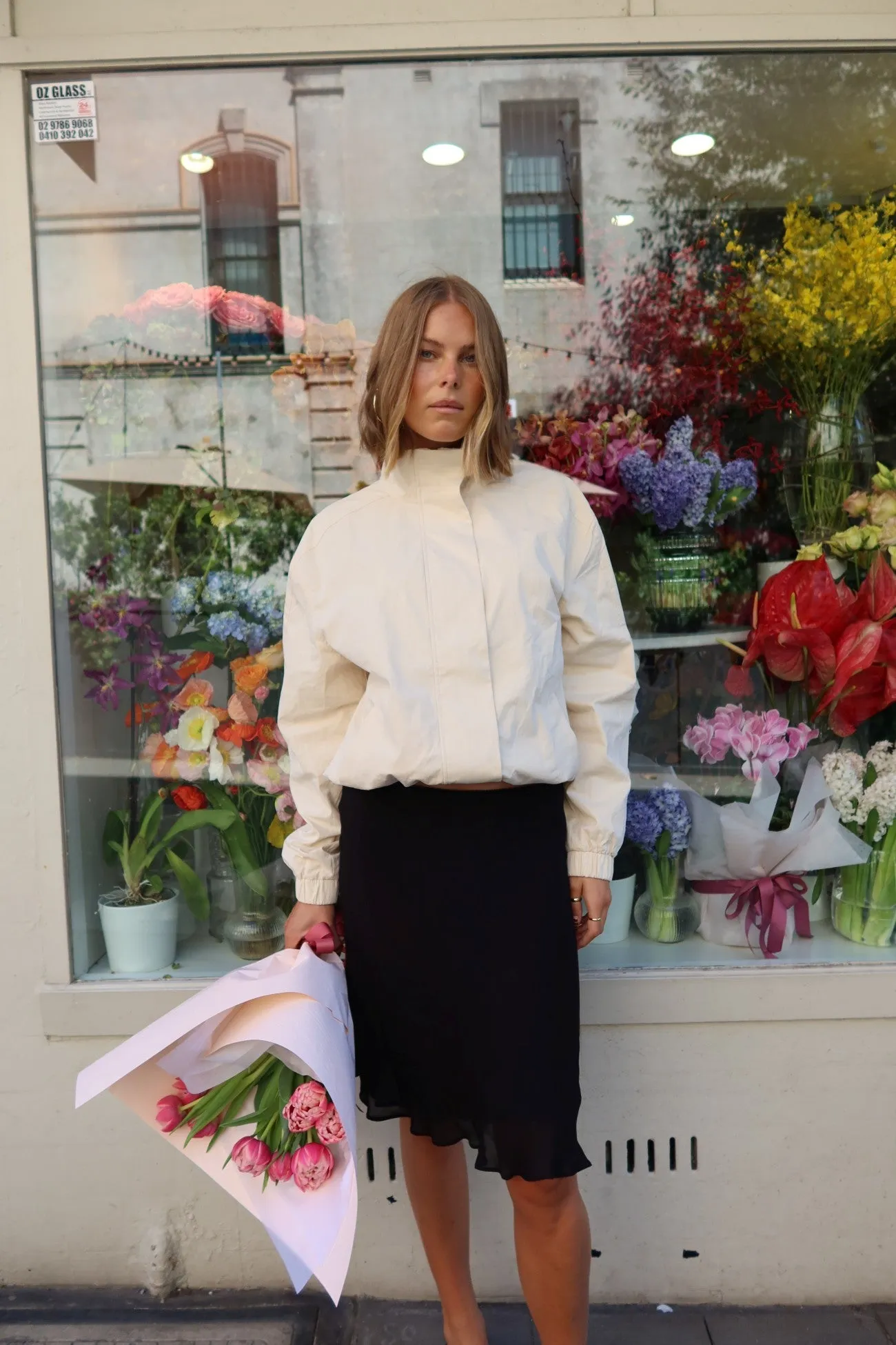 Hadley Jacket - Chalk sold by RAEF