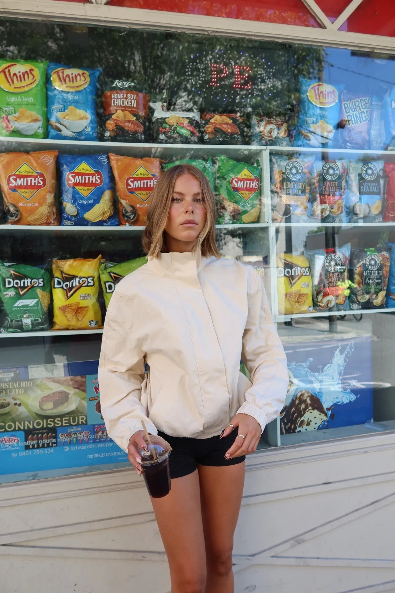 Hadley Jacket - Chalk sold by RAEF product image thumbnail 2