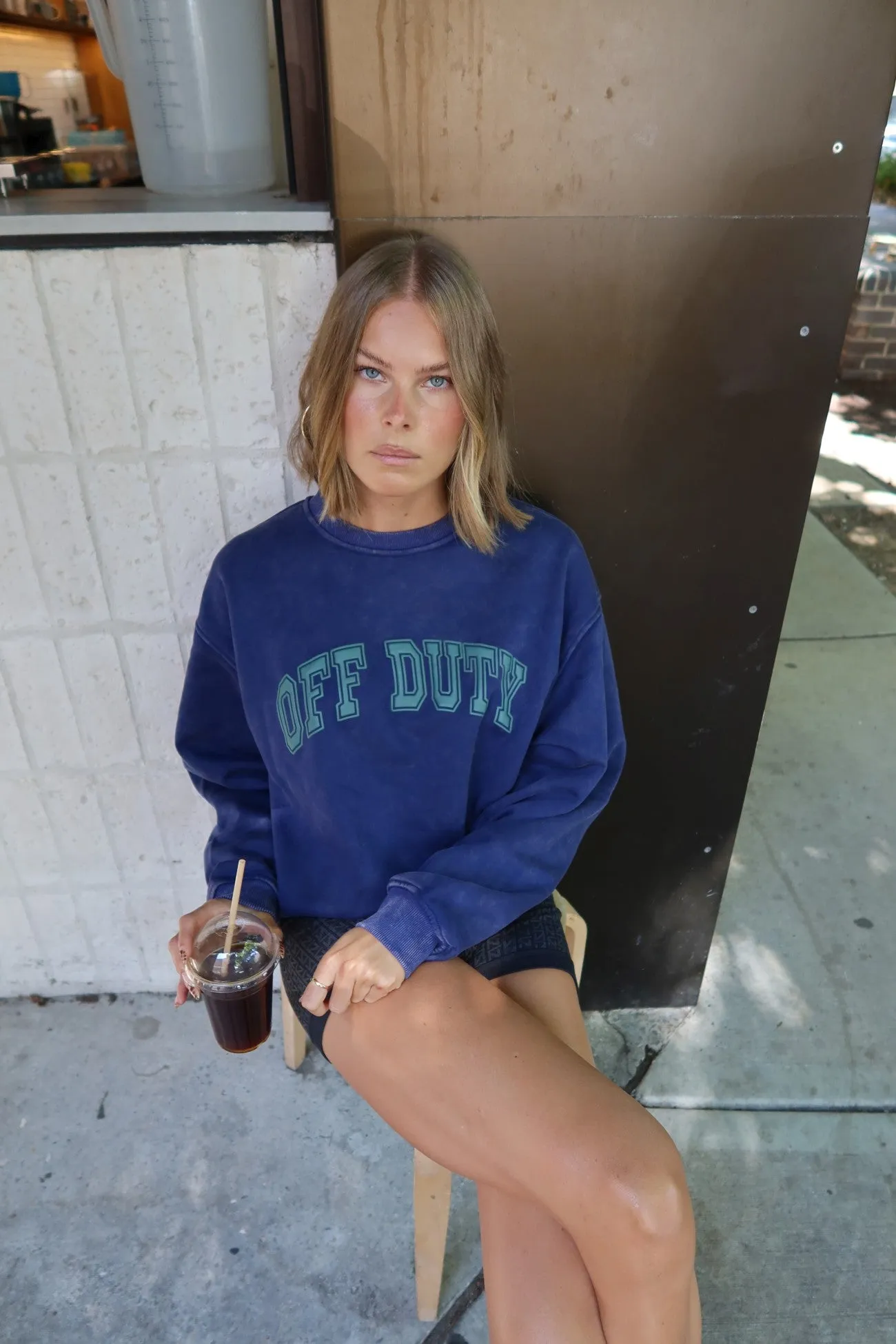 Maci Relaxed Sweater - Classic Blue sold by RAEF product image thumbnail 2
