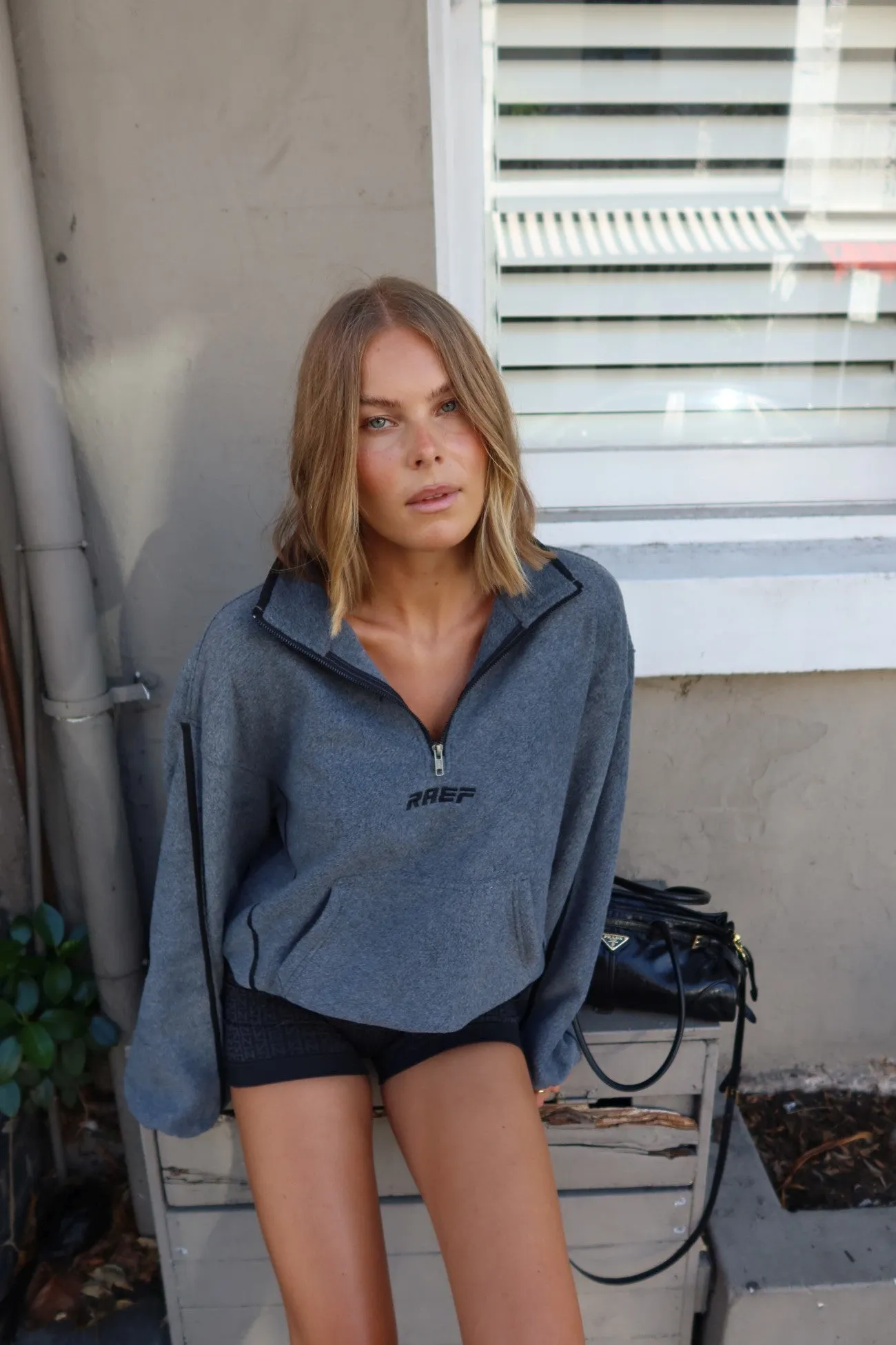 RAEF Quarter Zip Polar Fleece - Charcoal Marle sold by RAEF product image thumbnail 4