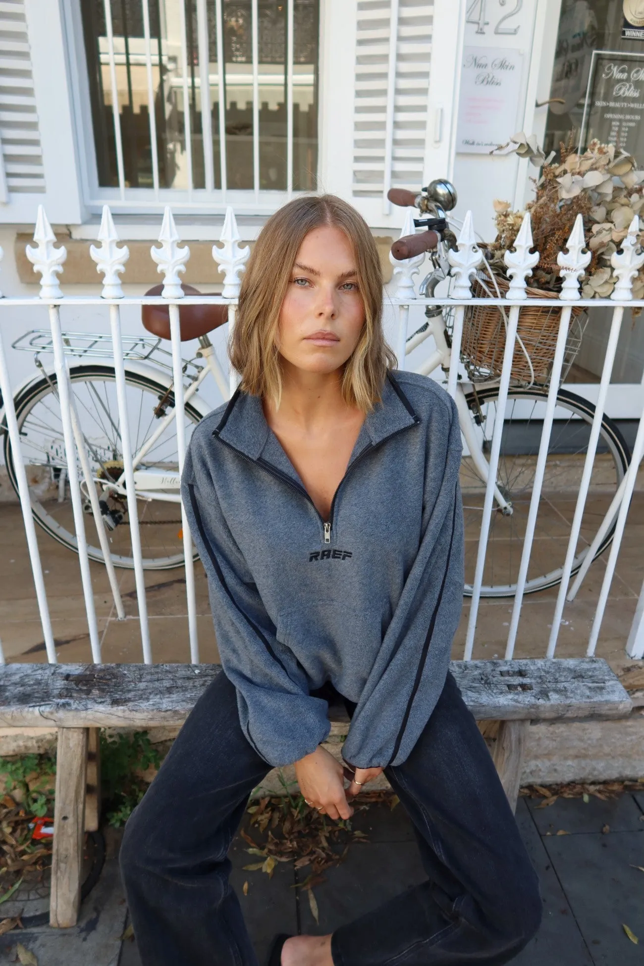 RAEF Quarter Zip Polar Fleece - Charcoal Marle sold by RAEF product image thumbnail 3