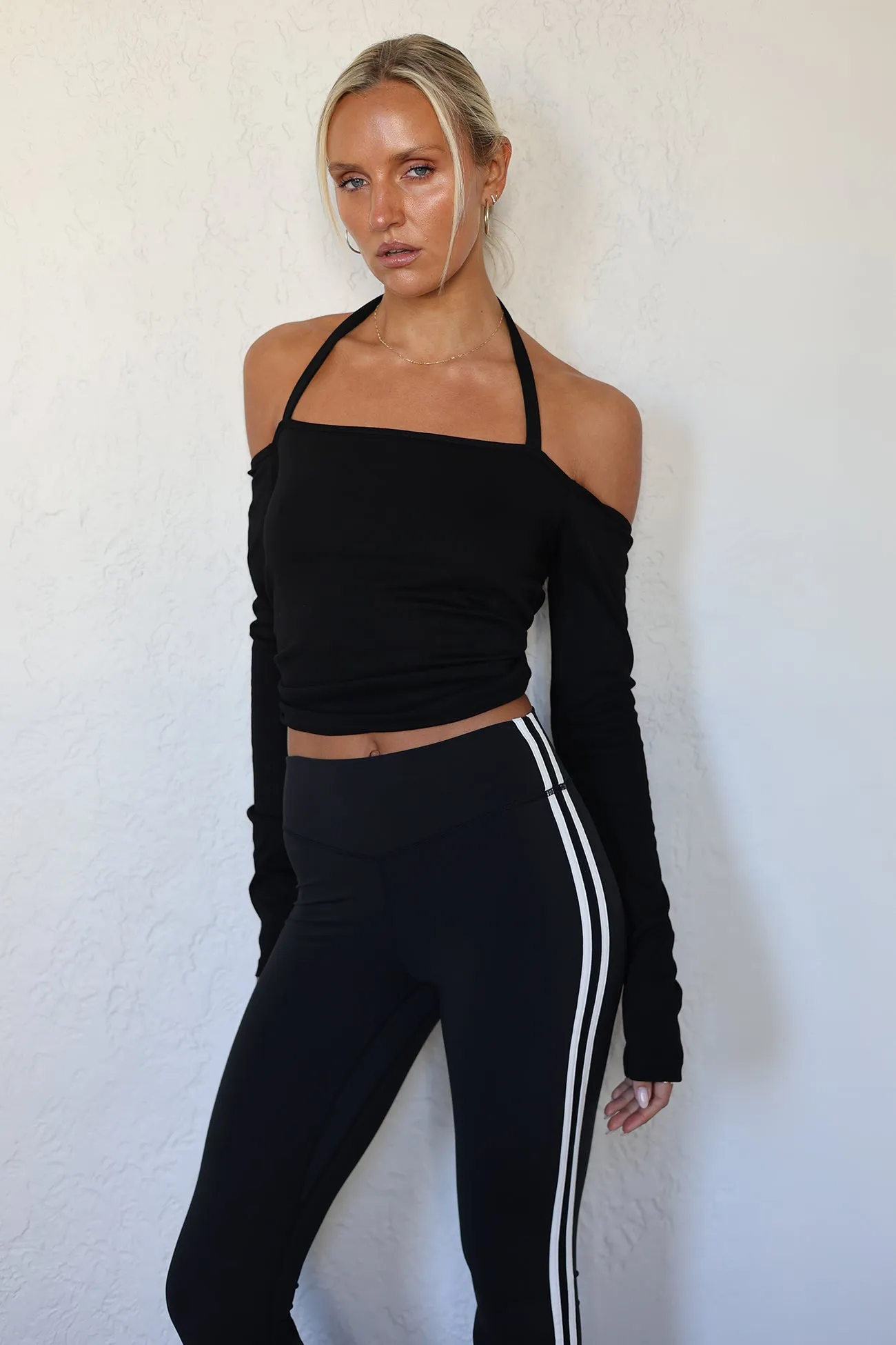 Eve LS Halter Top - Black sold by RAEF product image thumbnail 5