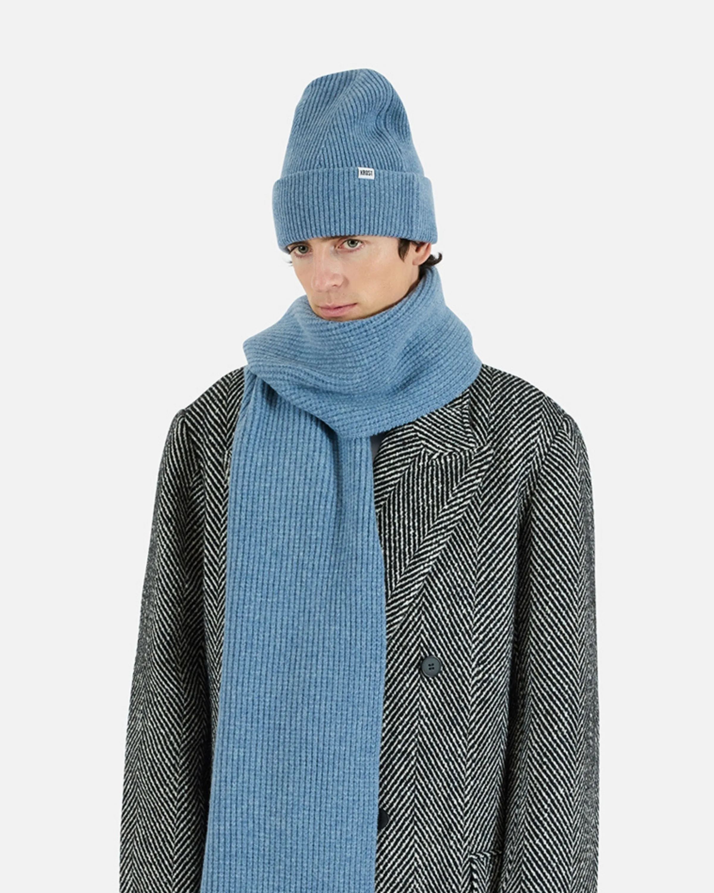 Wool Beanie (Cashmere Blue) sold by KROST product image thumbnail 2