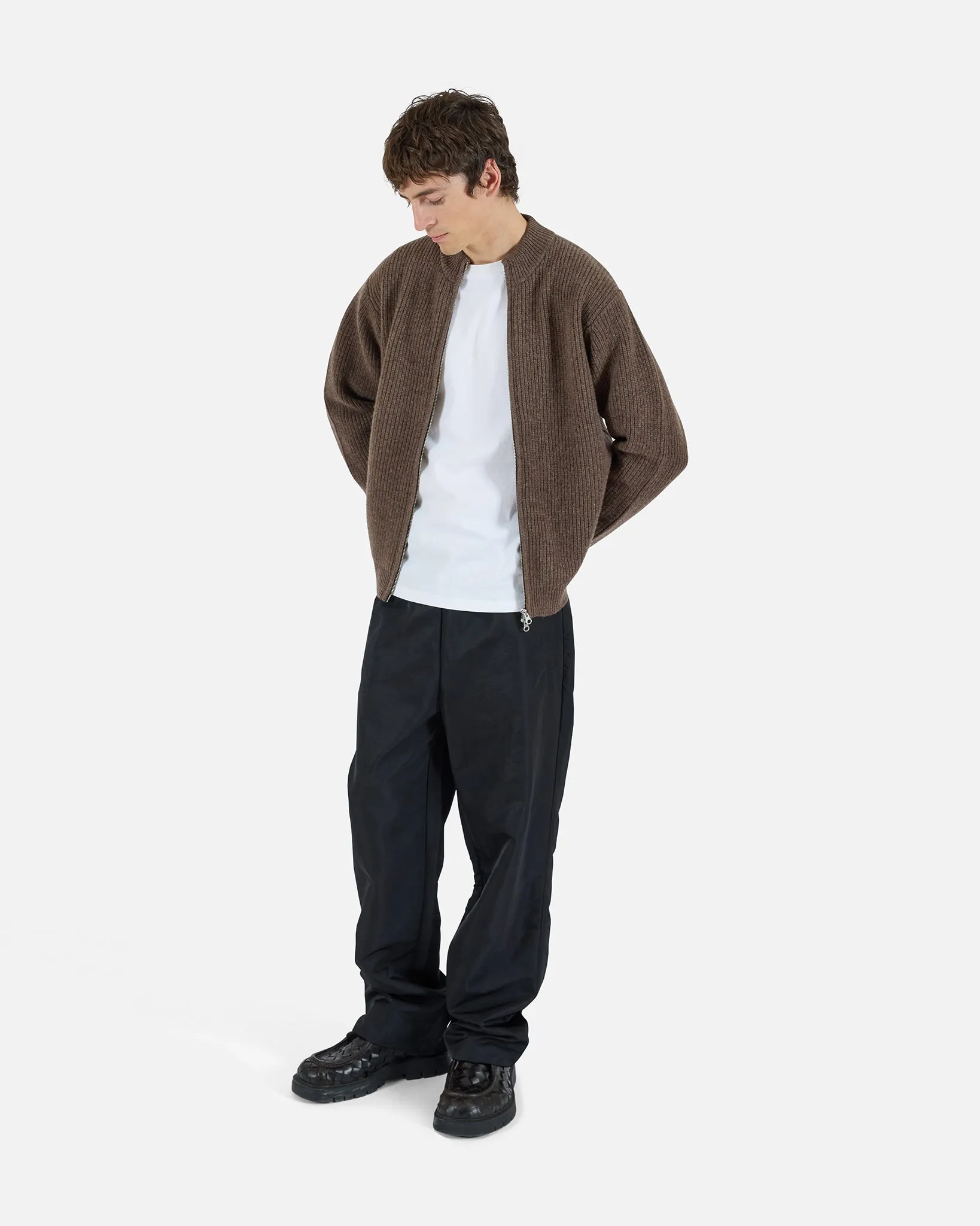 Wide Leg Nylon Track Pants sold by KROST