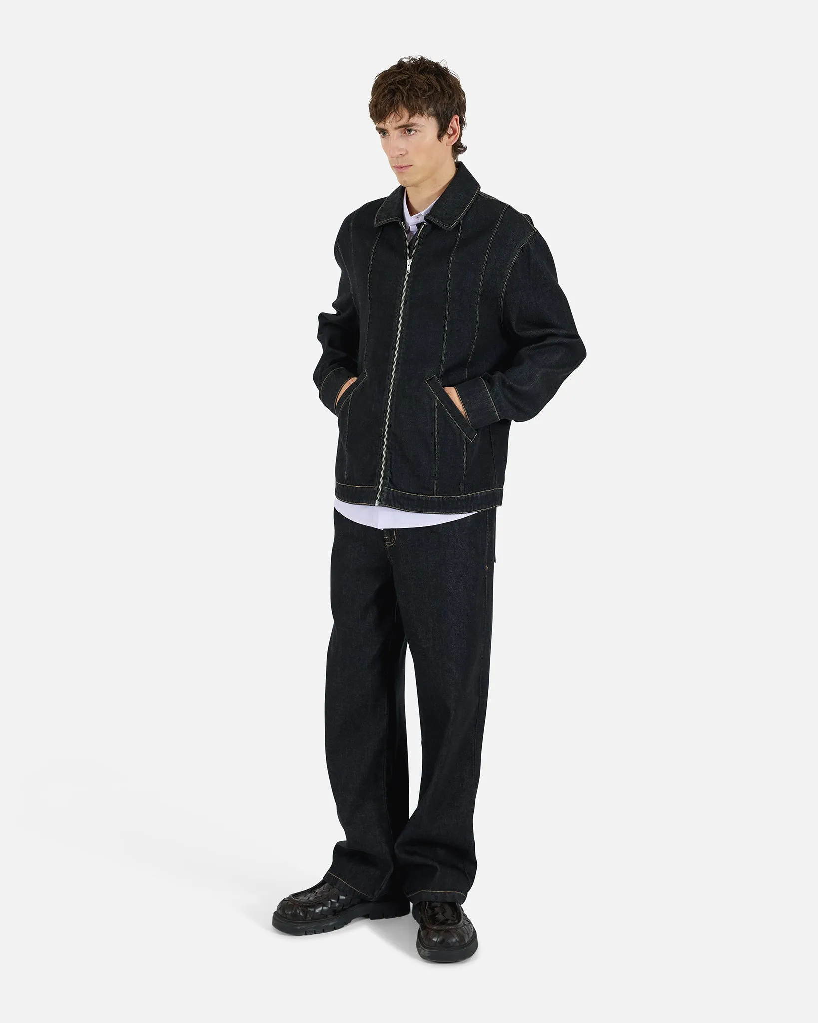 Denim Combo Jacket sold by KROST product image thumbnail 3