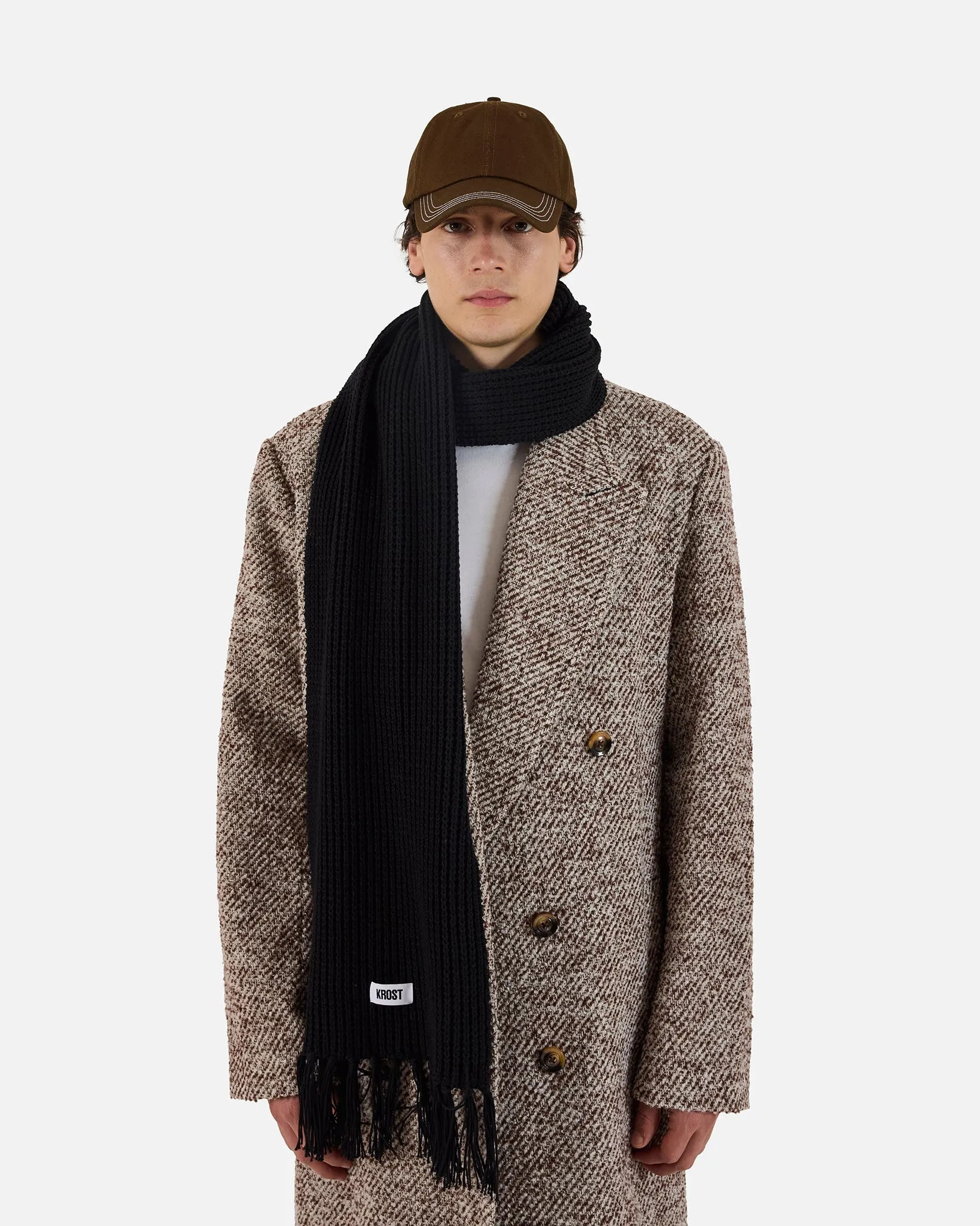 Brioche Knit Scarf (Black) sold by KROST product image thumbnail 2