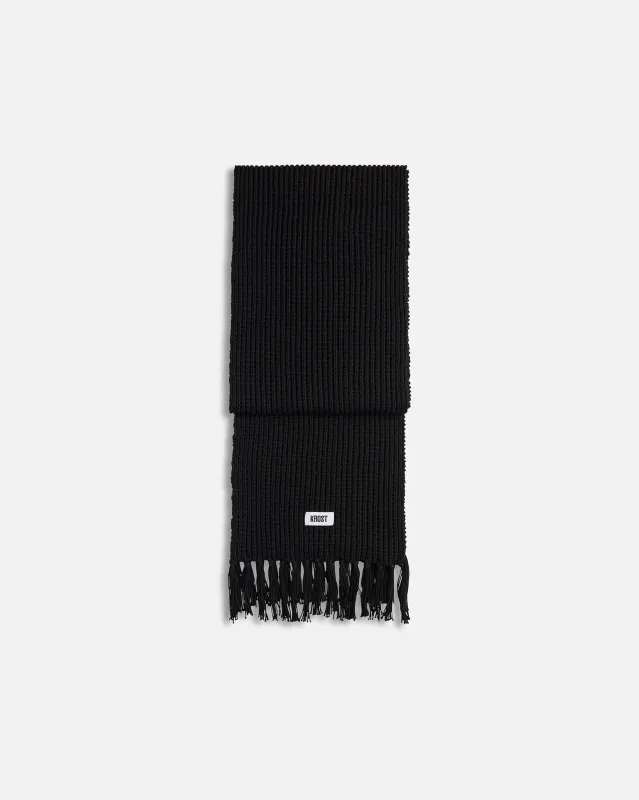 Brioche Knit Scarf (Black) sold by KROST