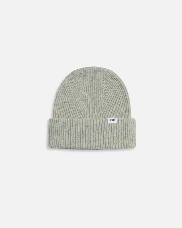 Wool Speckle Beanie (Nimbus Cloud) sold by KROST
