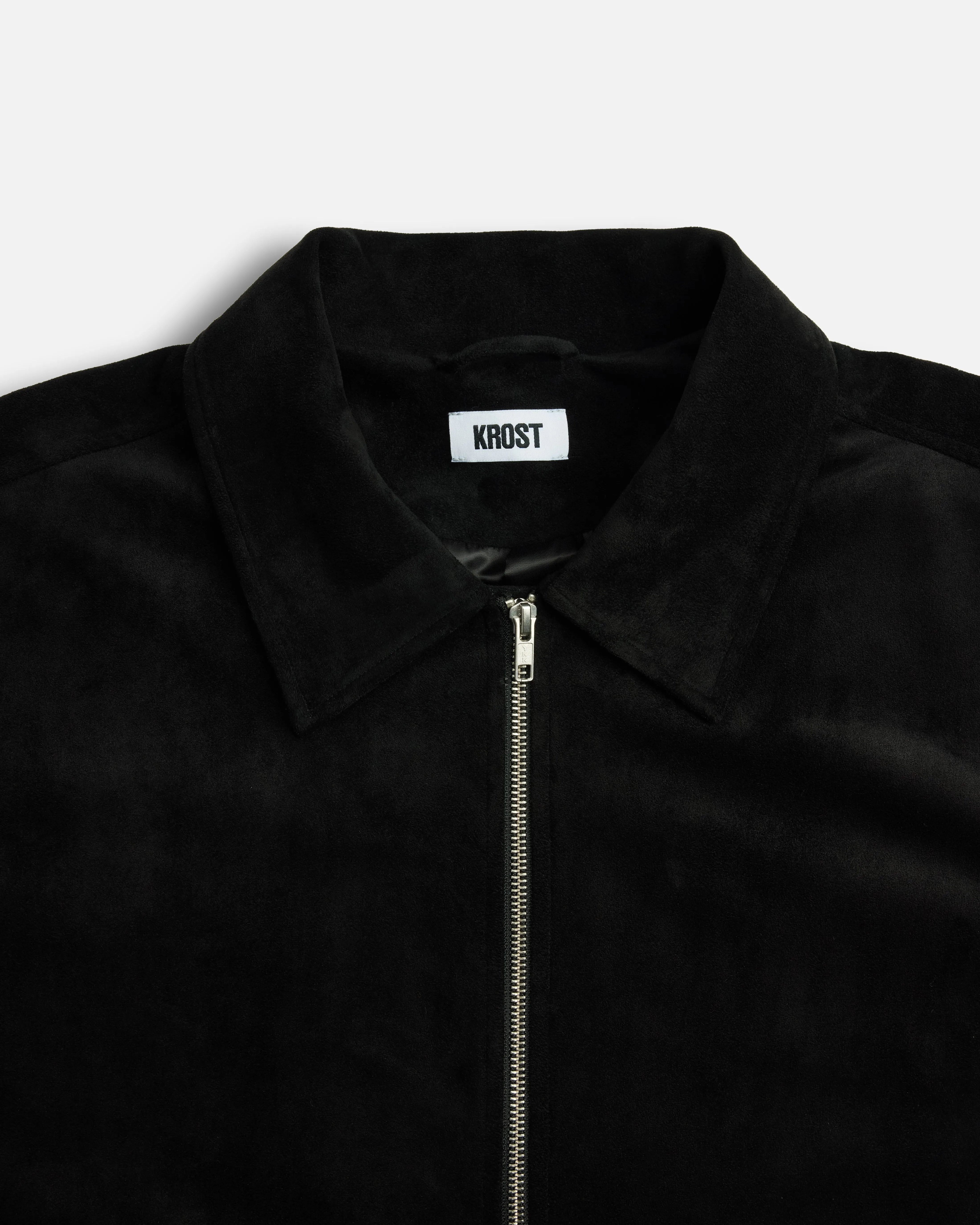 University Suede Zip Jacket sold by KROST product image thumbnail 5