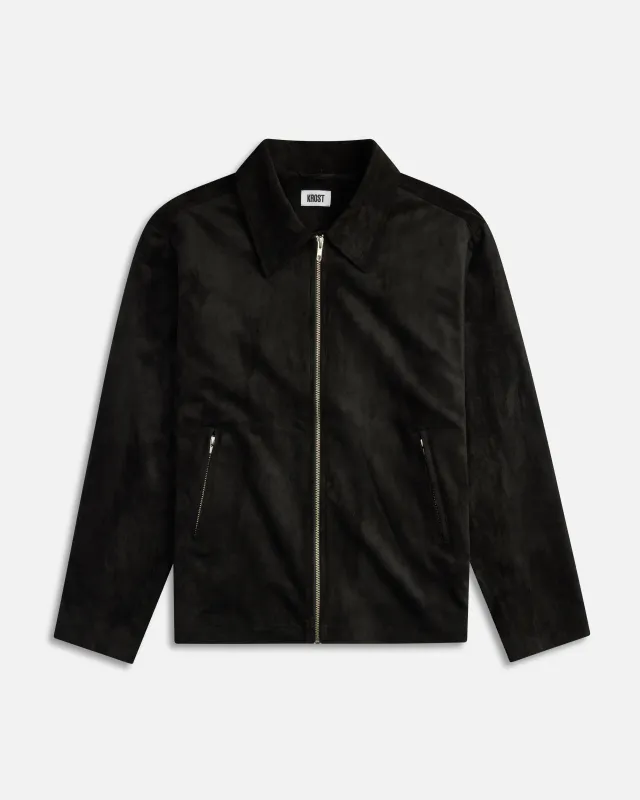 University Suede Zip Jacket made by KROST