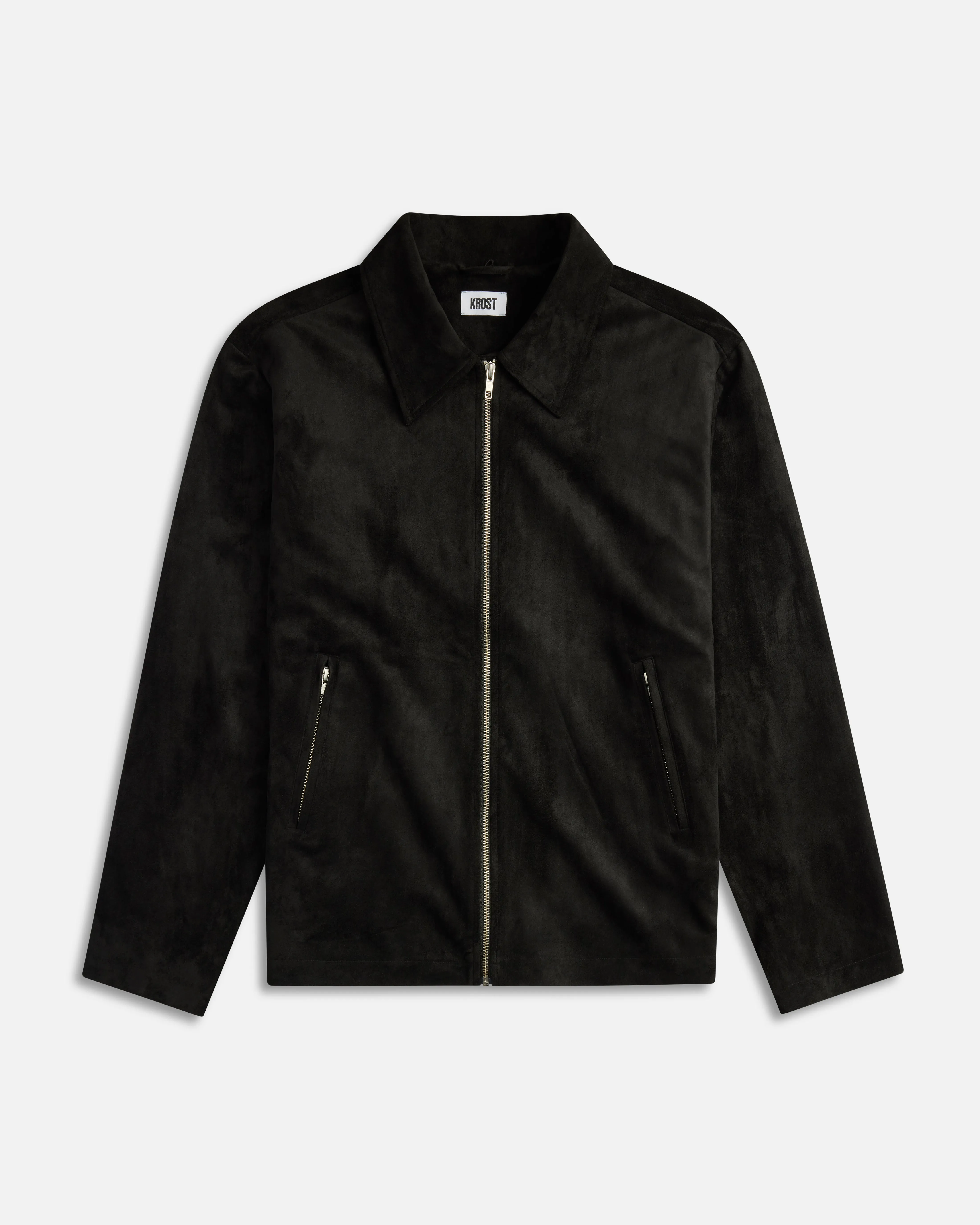 University Suede Zip Jacket sold by KROST