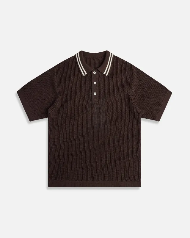 English Rib Short Sleeve Polo sold by KROST