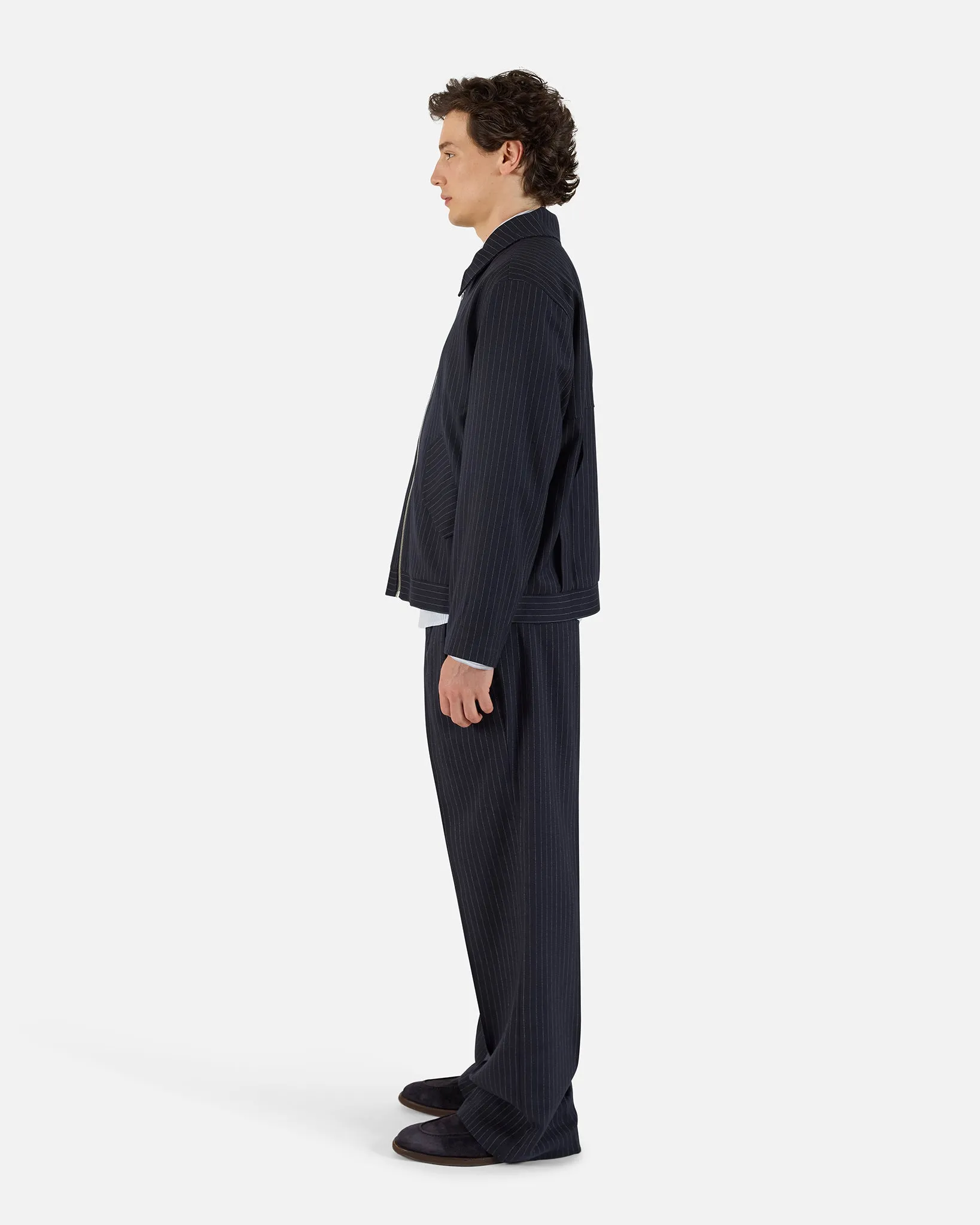 Pinstripe Pleated Trouser sold by KROST product image thumbnail 4