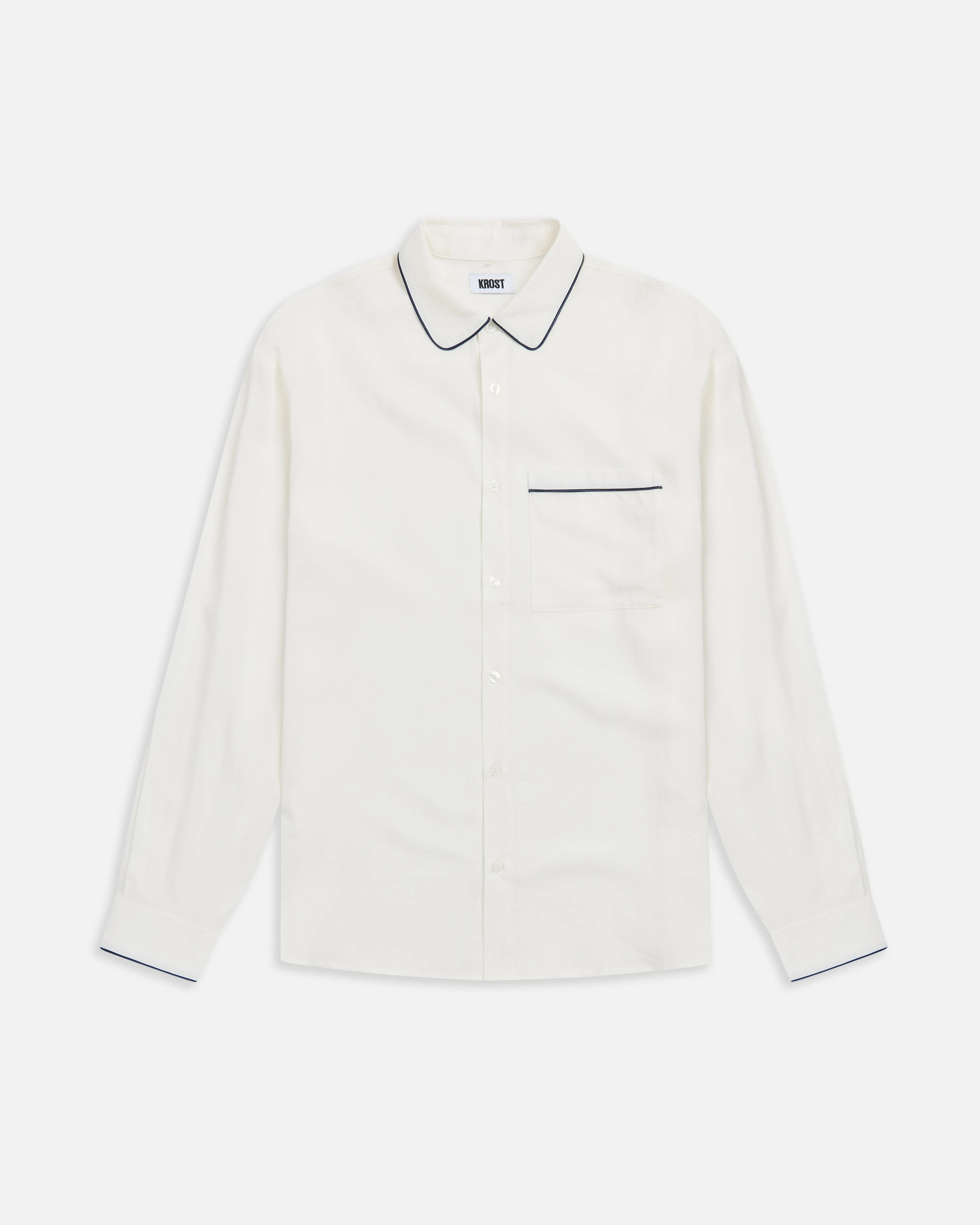 Jordan Piping Shirt - White sold by KROST