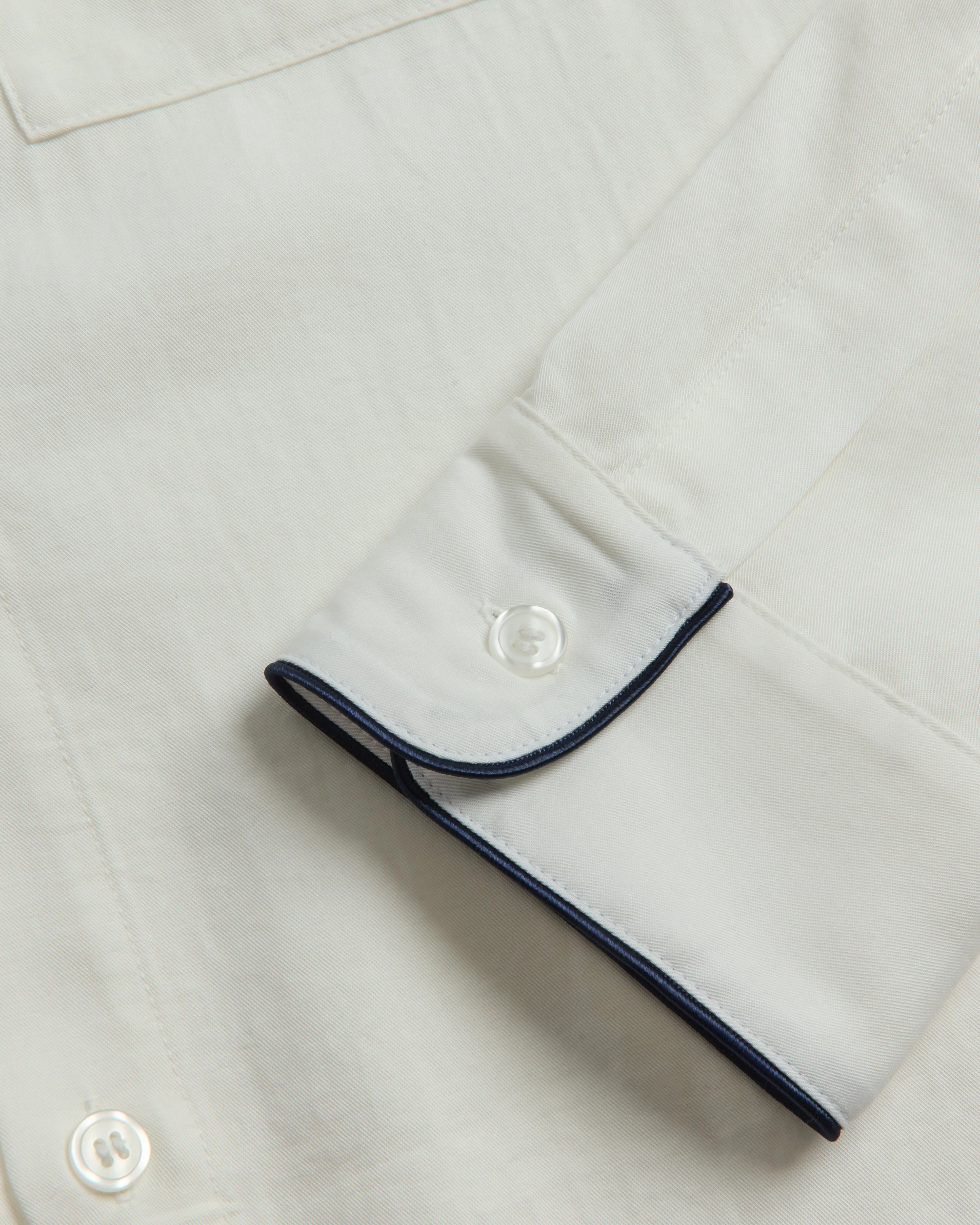 Jordan Piping Shirt - White sold by KROST product image thumbnail 5