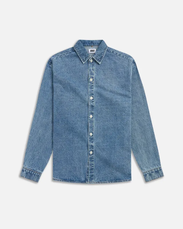 Relaxed Denim Shirt made by KROST