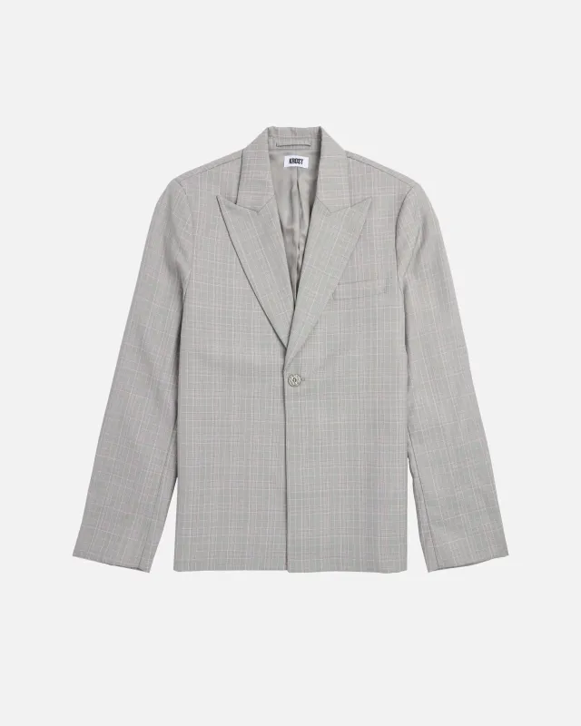 Wool Plaid Single-Button Blazer made by KROST