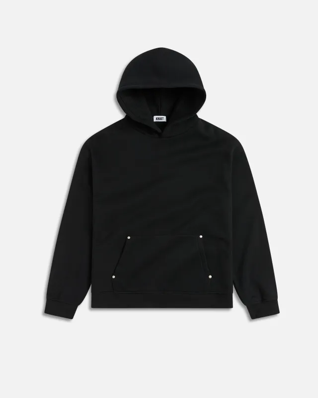 Rivet Hoodie - Black made by KROST
