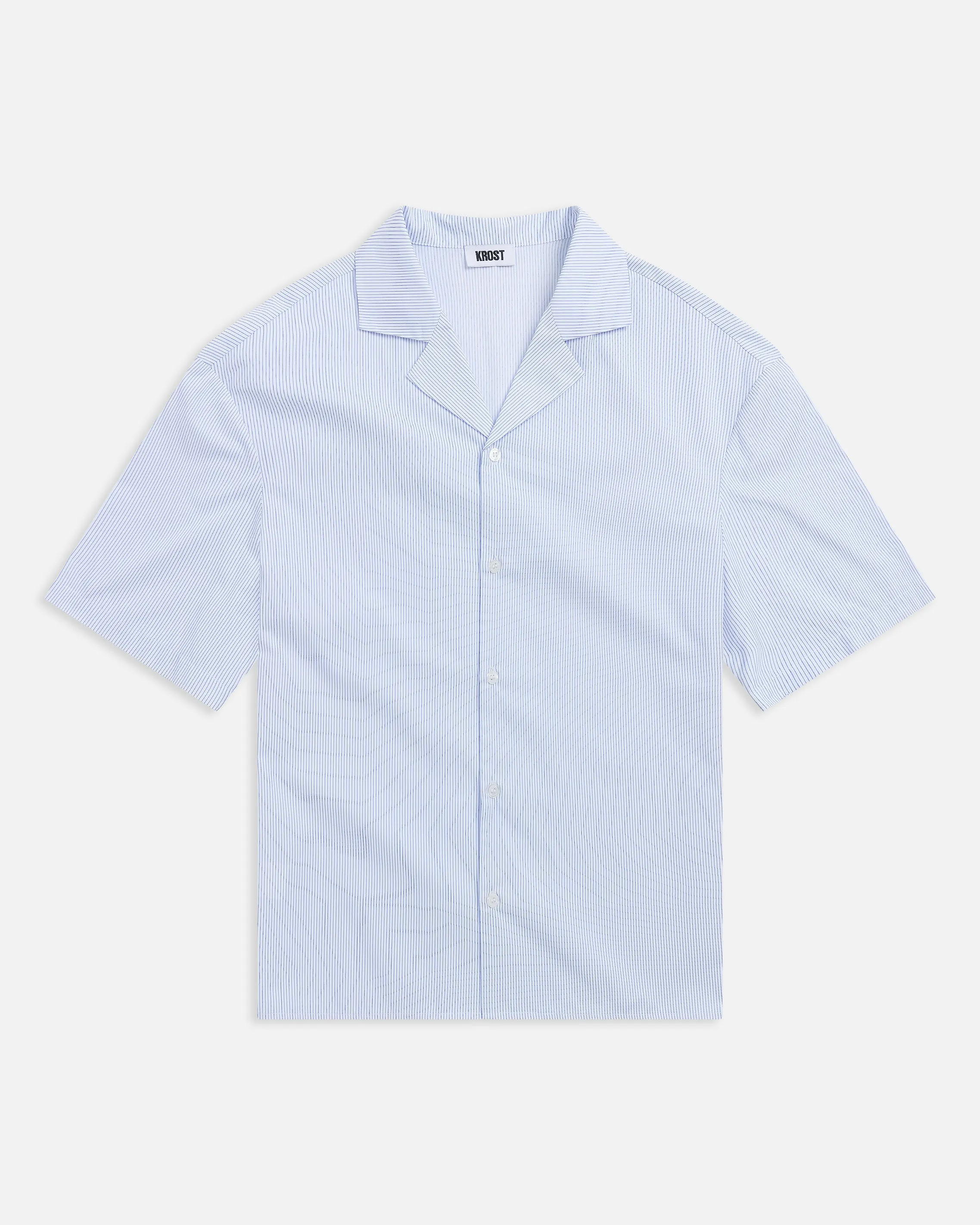 Cotton Stripe Bowling Shirt sold by KROST