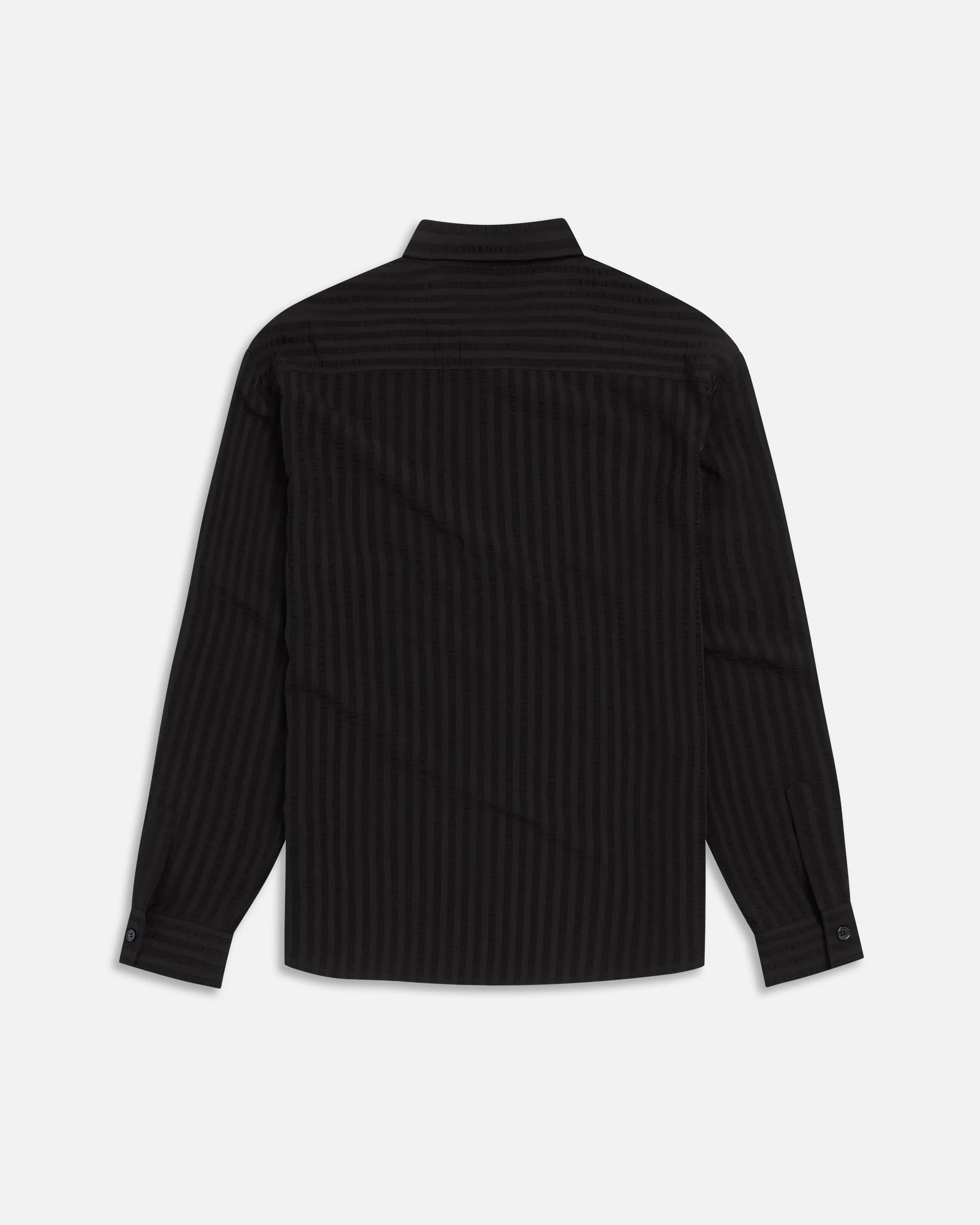 Jordan Striped Wrinkle Shirt - Black sold by KROST product image thumbnail 2