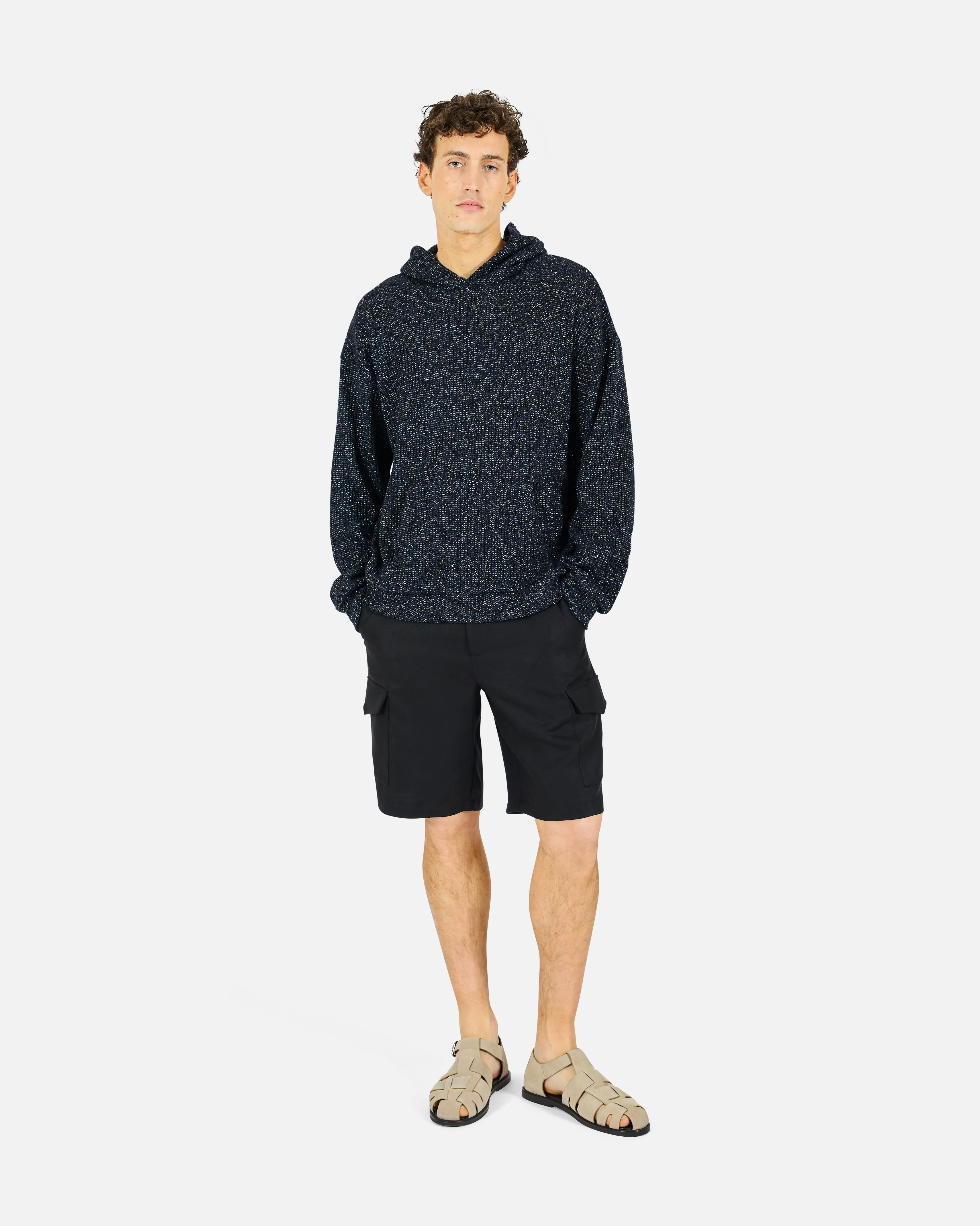 Metallic Speckle Knit Hoodie sold by KROST product image thumbnail 2