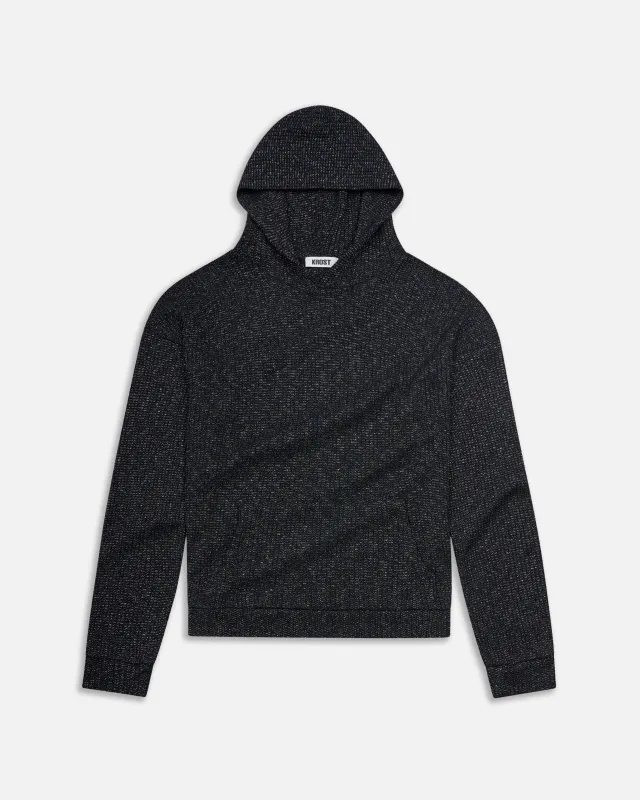 Metallic Speckle Knit Hoodie made by KROST