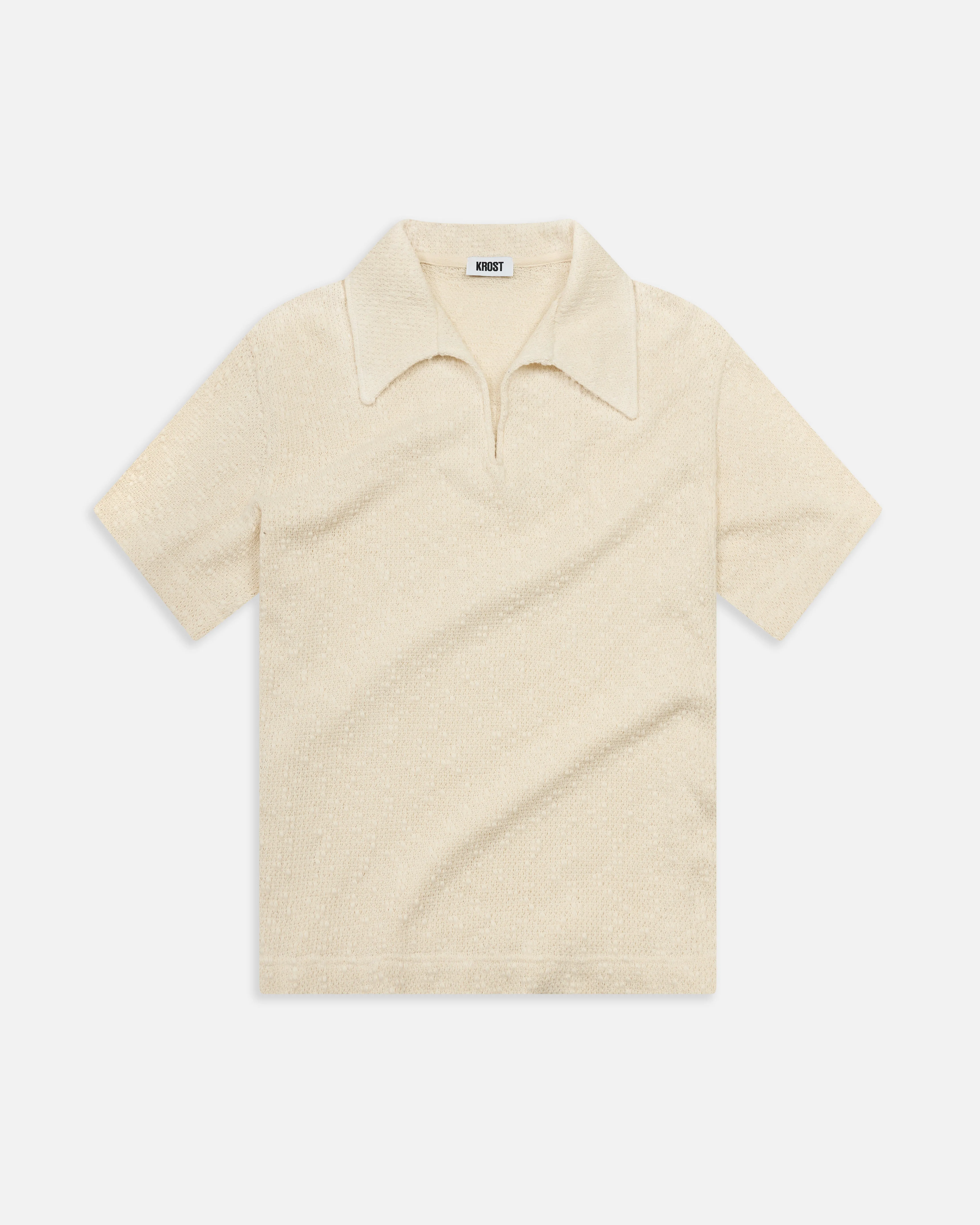 Textured Cotton Knit Polo sold by KROST
