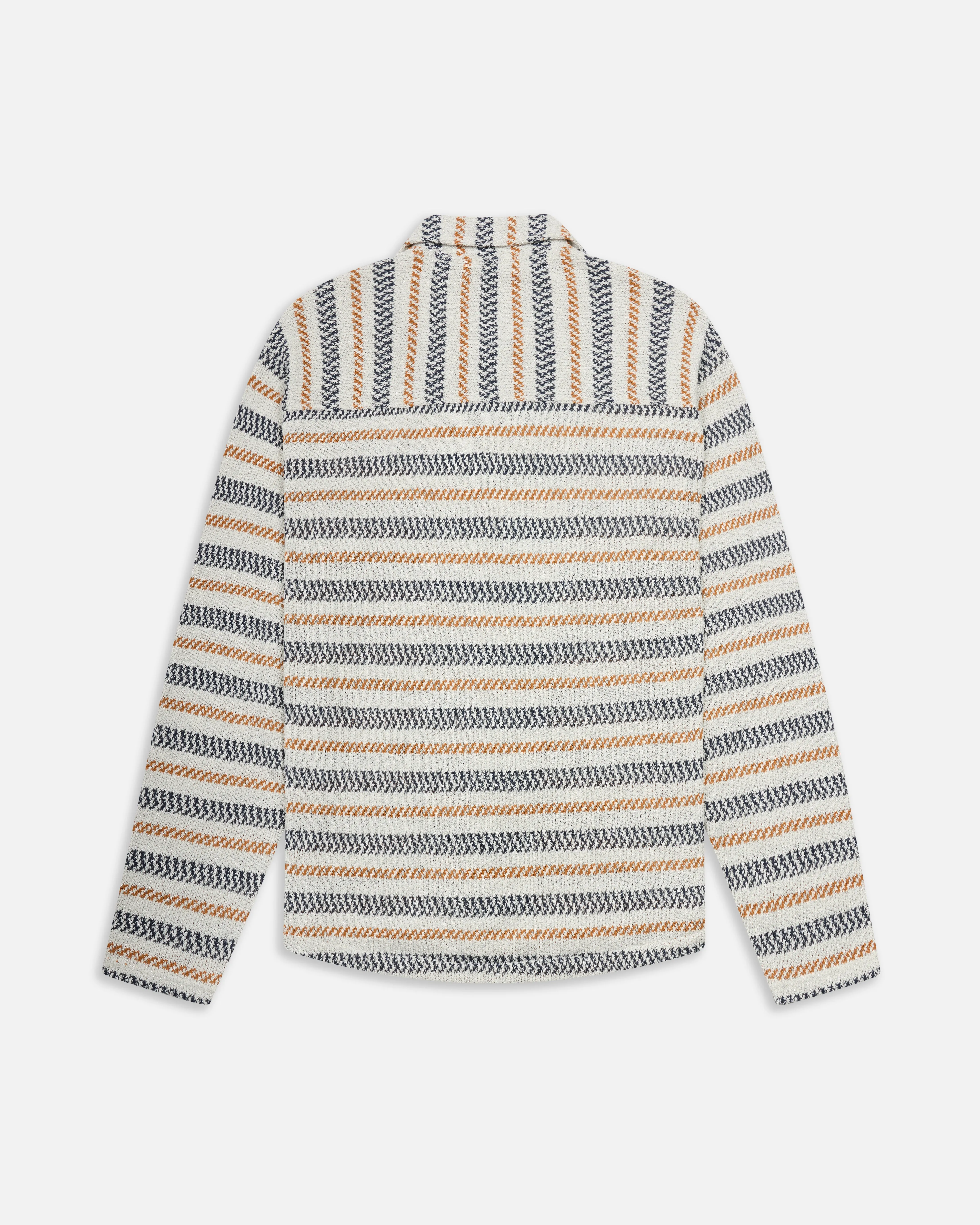 Speckled Stripe Knit Lounge Shirt sold by KROST product image thumbnail 3