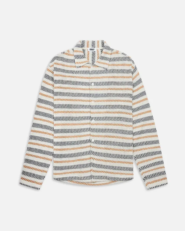 Speckled Stripe Knit Lounge Shirt made by KROST