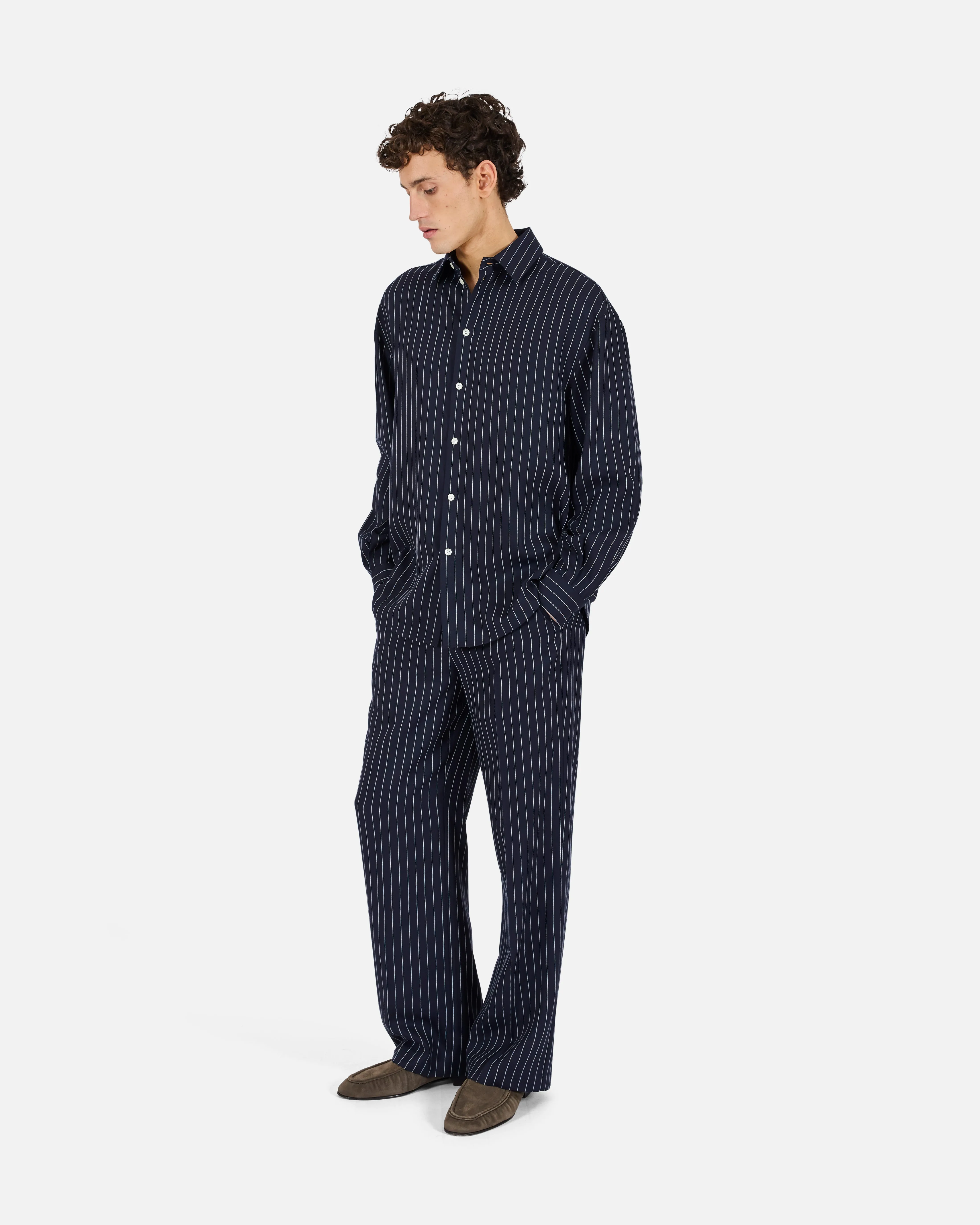 Elliott Pinstripe Trouser sold by KROST product image thumbnail 3