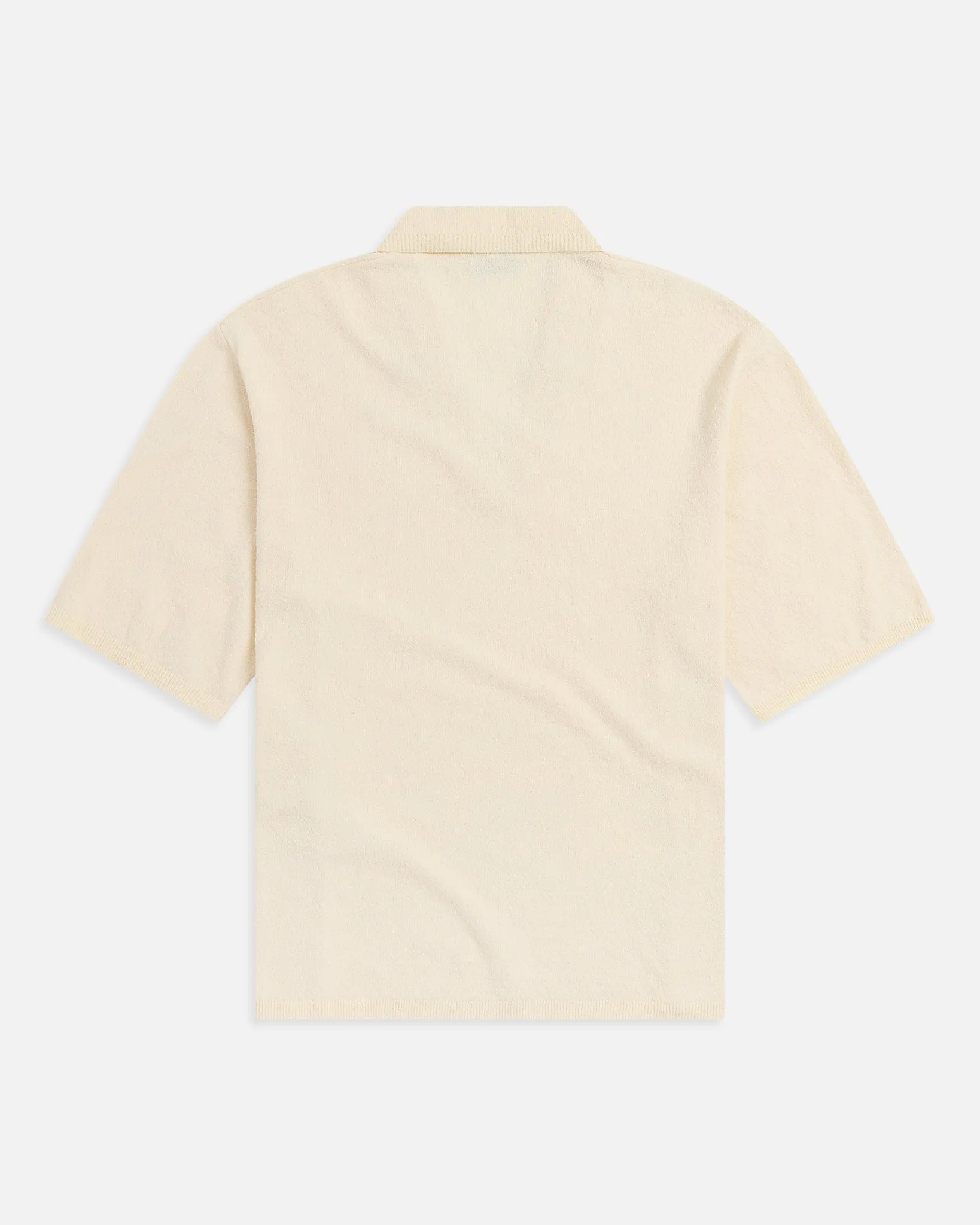 Crepe Knit Polo - Egret sold by KROST product image thumbnail 3