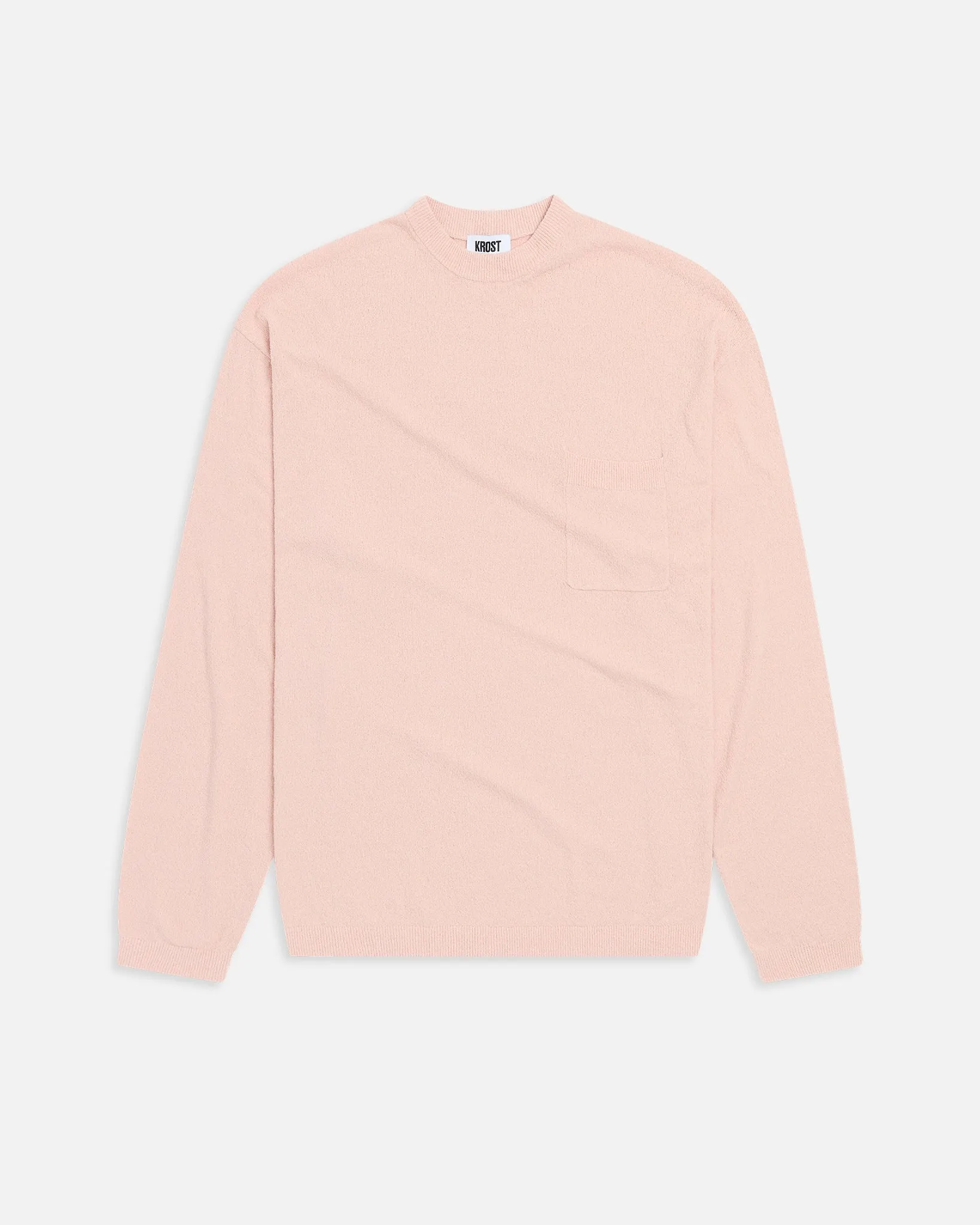 Crepe Knit Long Sleeve Shirt - Dusky Peach sold by KROST