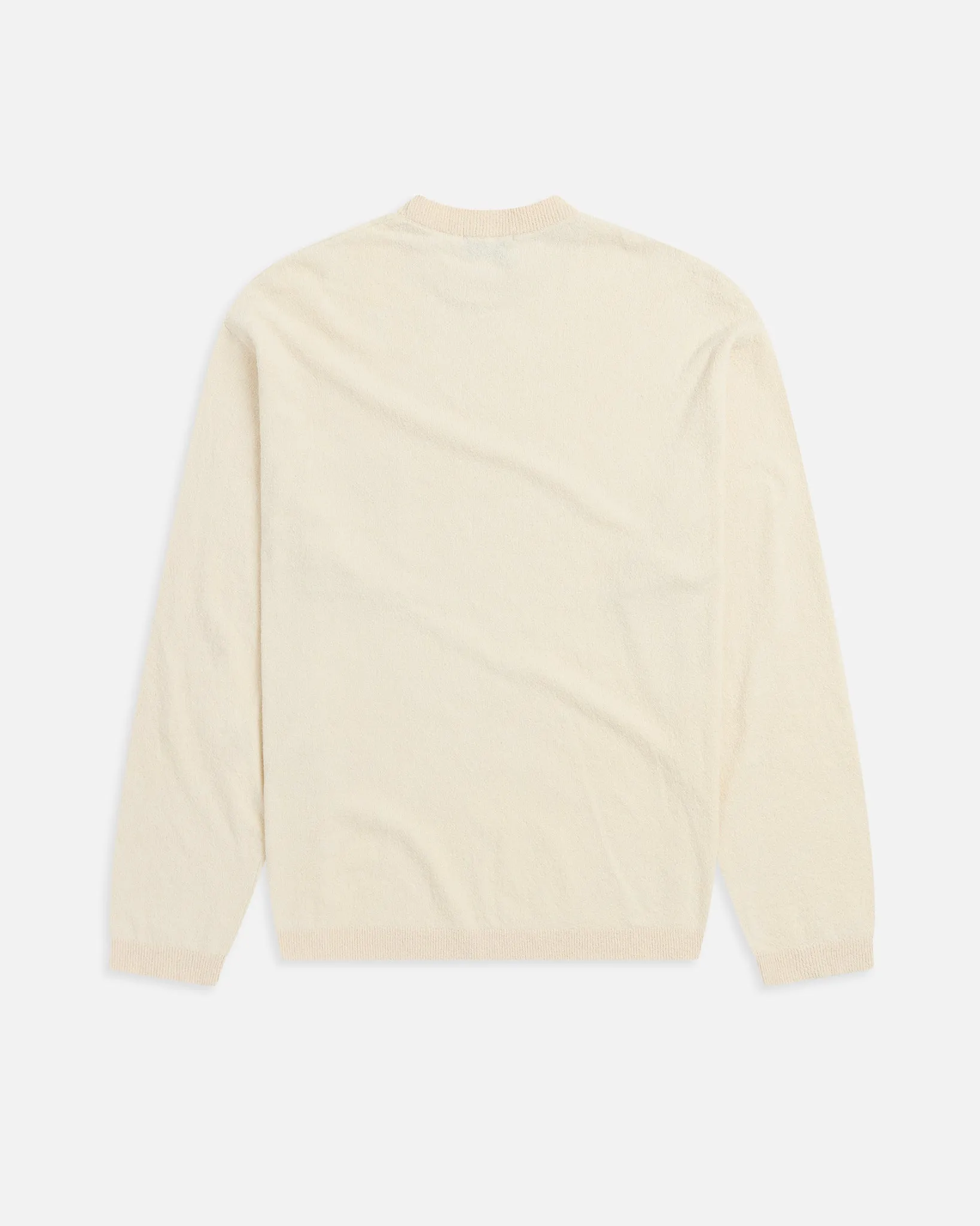 Crepe Knit Long Sleeve Shirt - Egret sold by KROST product image thumbnail 3