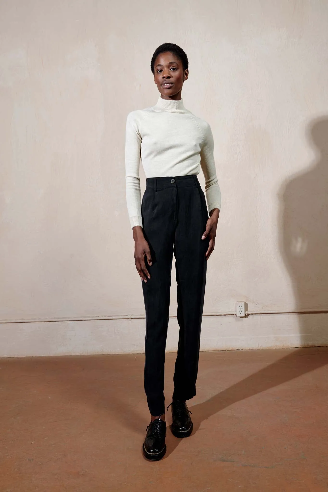 ALPACA TURTLENECK SWEATER | ecru | WAREHOUSE SALE sold by Maria Stanley product image thumbnail 5