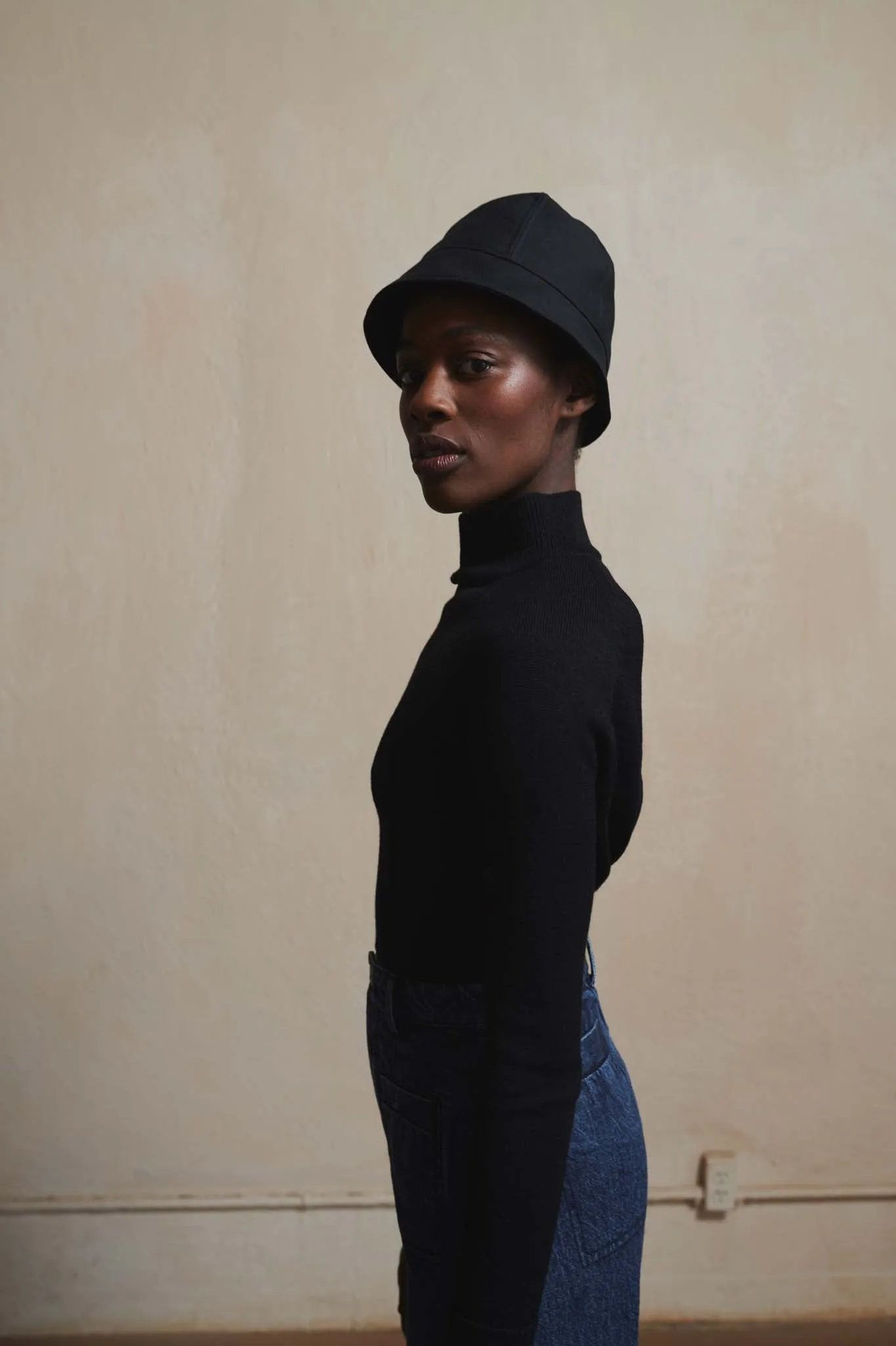 ALPACA TURTLENECK SWEATER | noir | WAREHOUSE SALE sold by Maria Stanley product image thumbnail 3