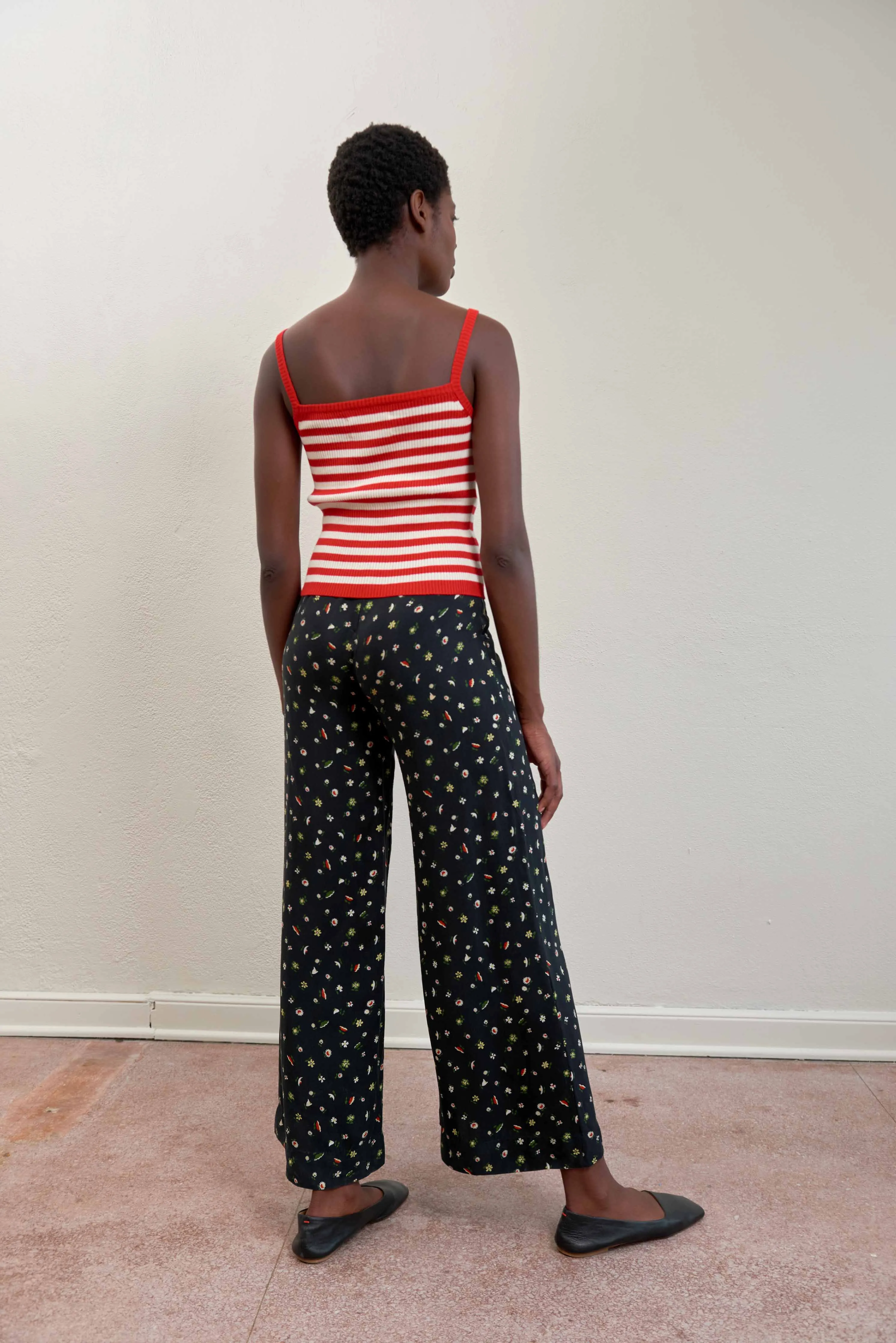 ANU RIBBED TANK | piquillo stripe | organic | WAREHOUSE SALE sold by Maria Stanley product image thumbnail 5